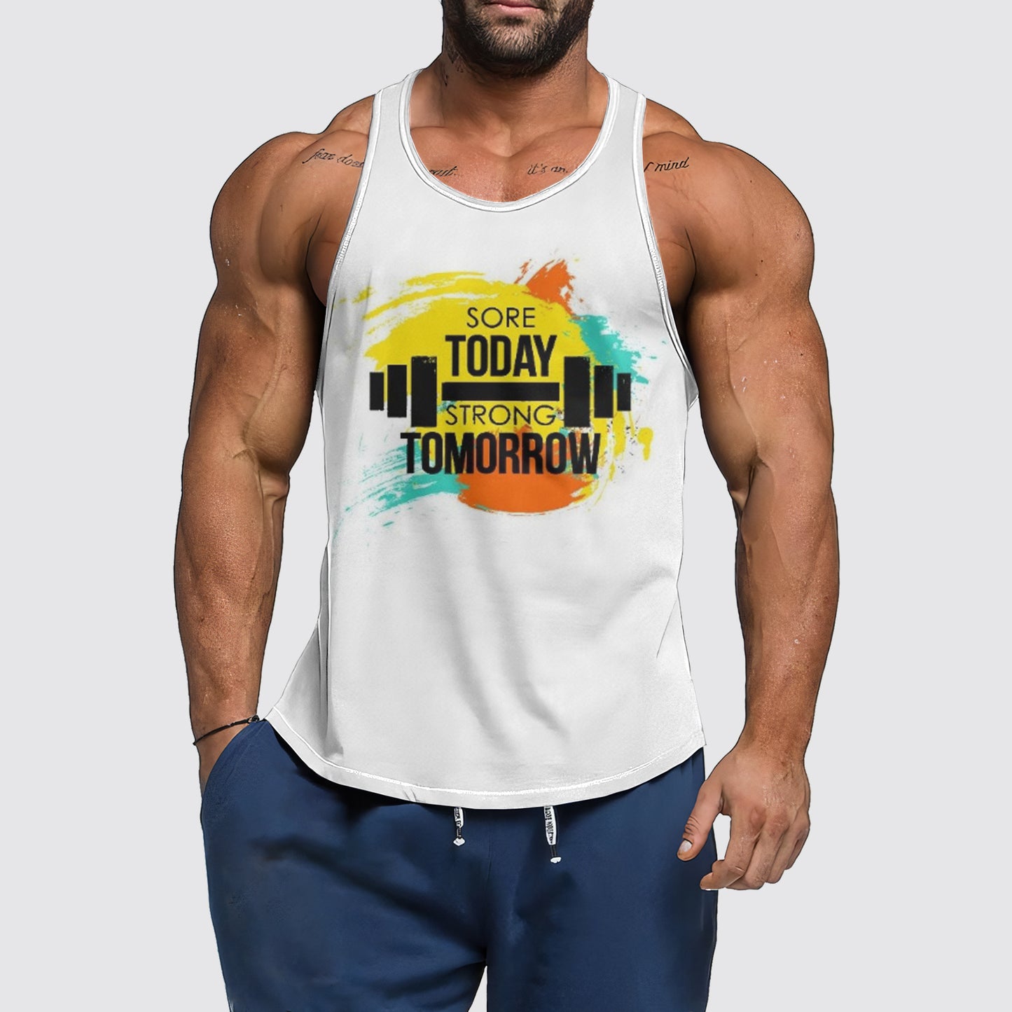 Ultimate Gym Tank Top for Men: Stay Cool and Comfy During Intense Workouts- AA01436