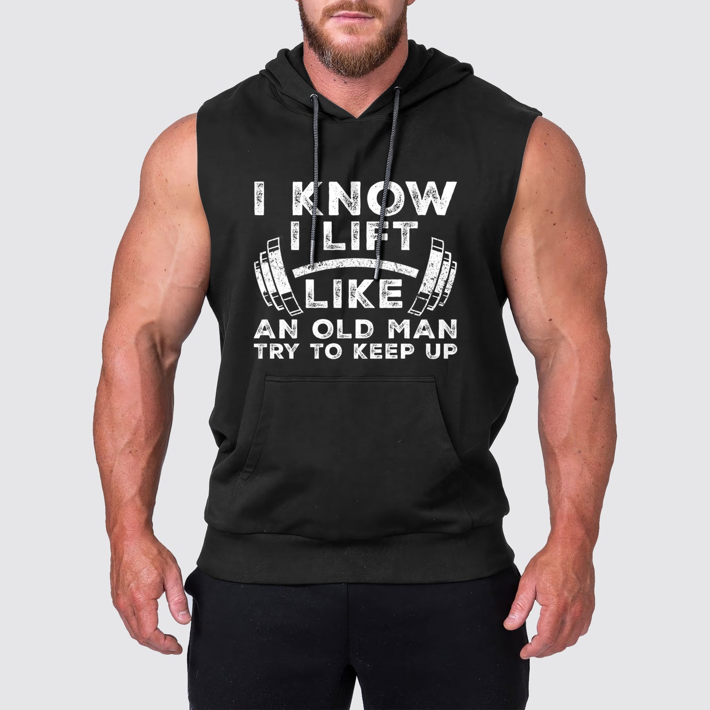 Ultimate Gym Sleeveless Hoodie for Men: Stay Cool and Comfy During Intense Workouts- AA01681