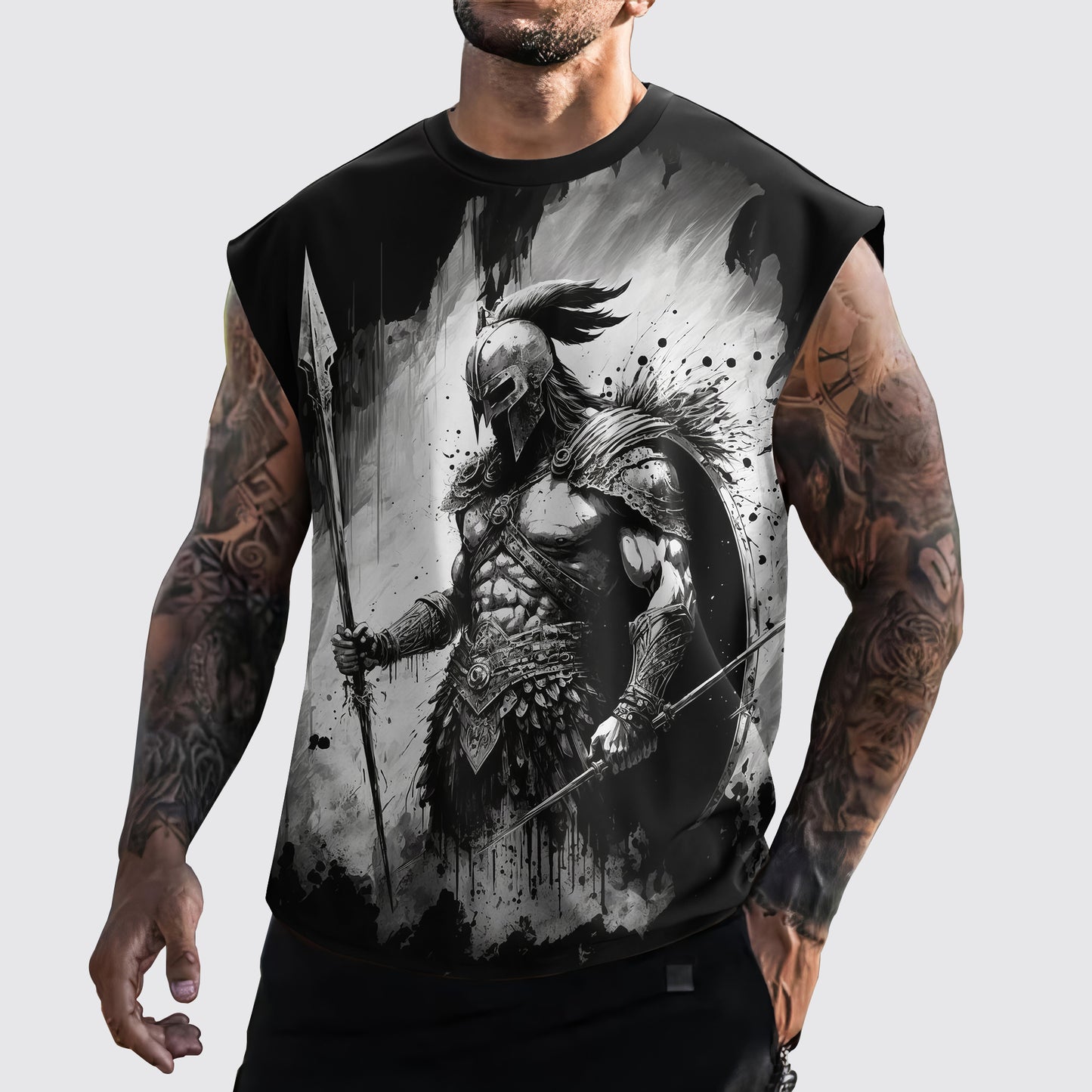 Warrior 3D Cut-Off Tank- AA05877