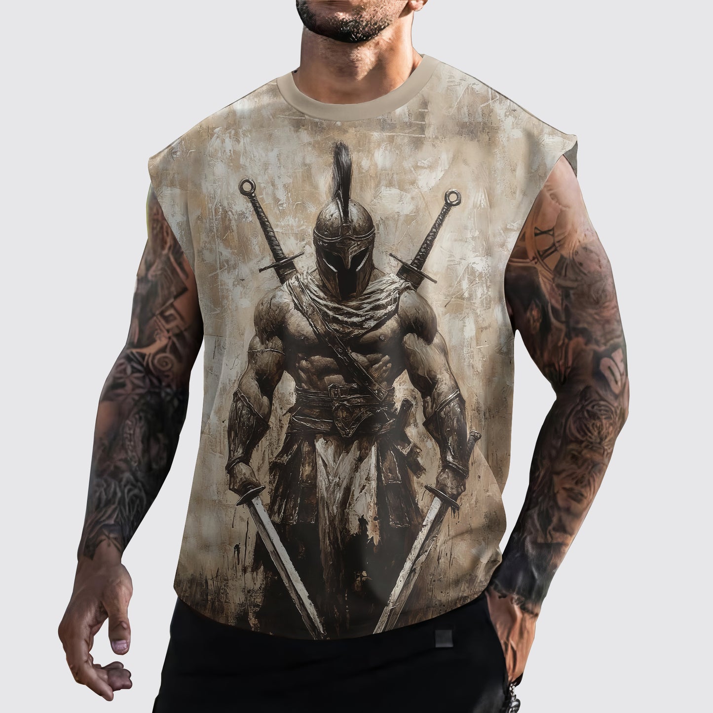 Warrior 3D Cut-Off Tank- AA05879