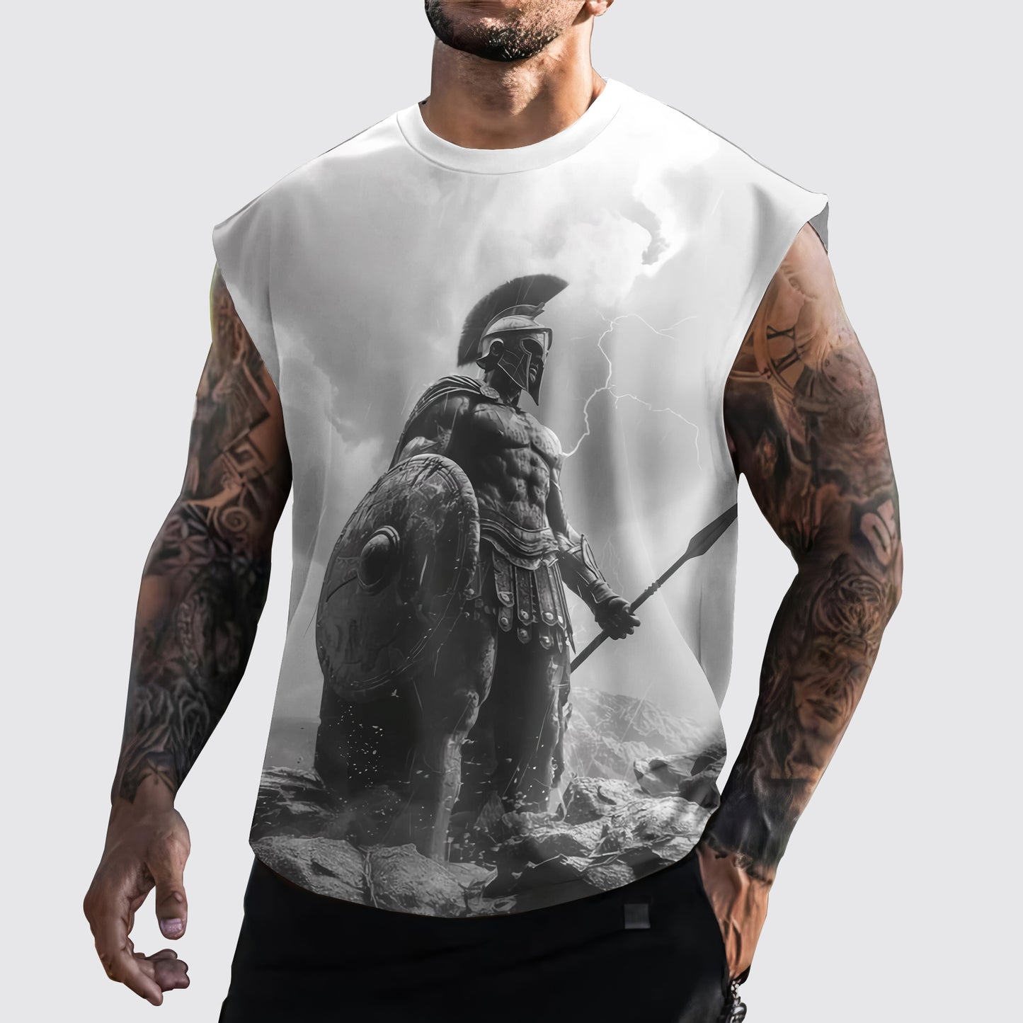 Warrior 3D Cut-Off Tank- AA05881