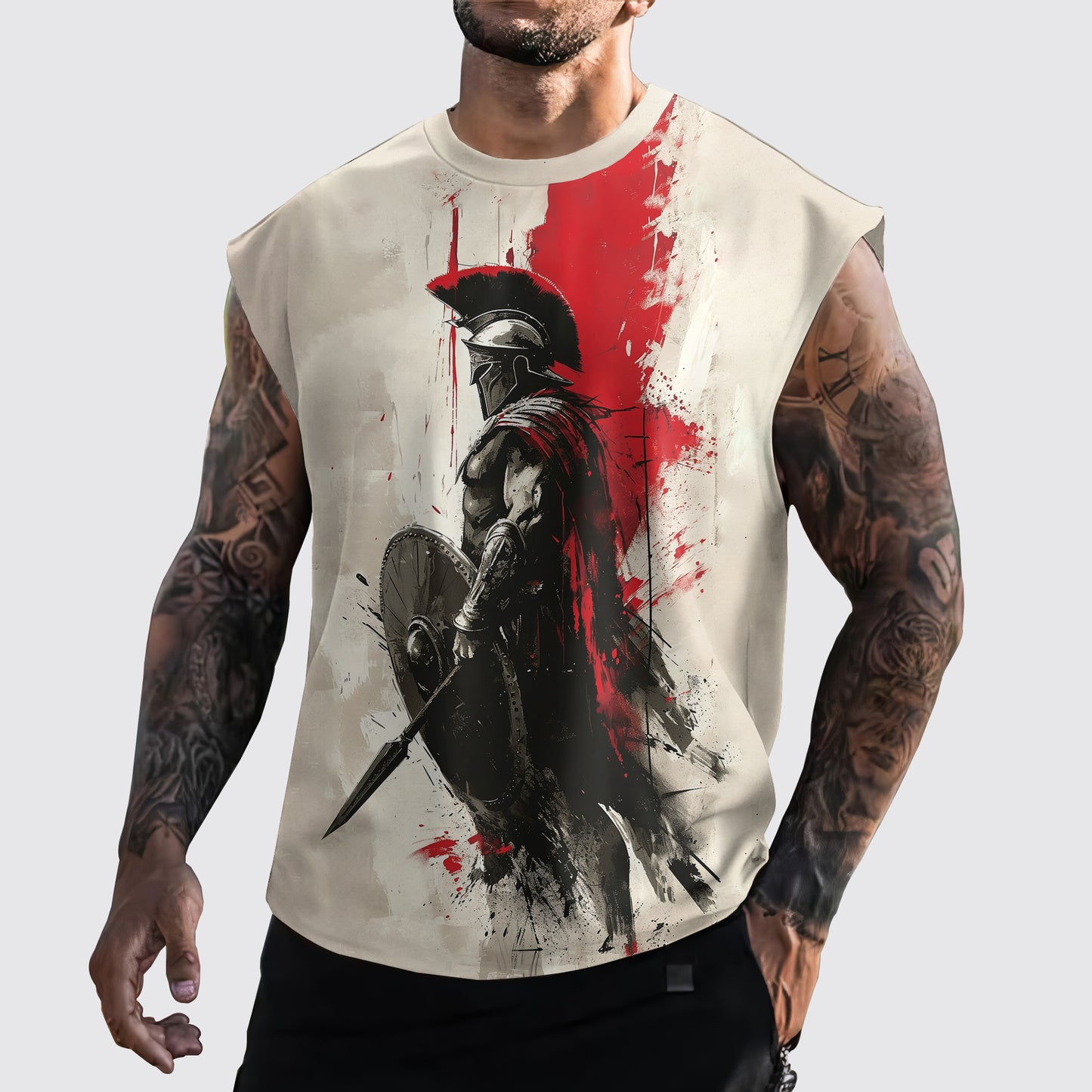 Warrior 3D Cut-Off Tank- AA05887