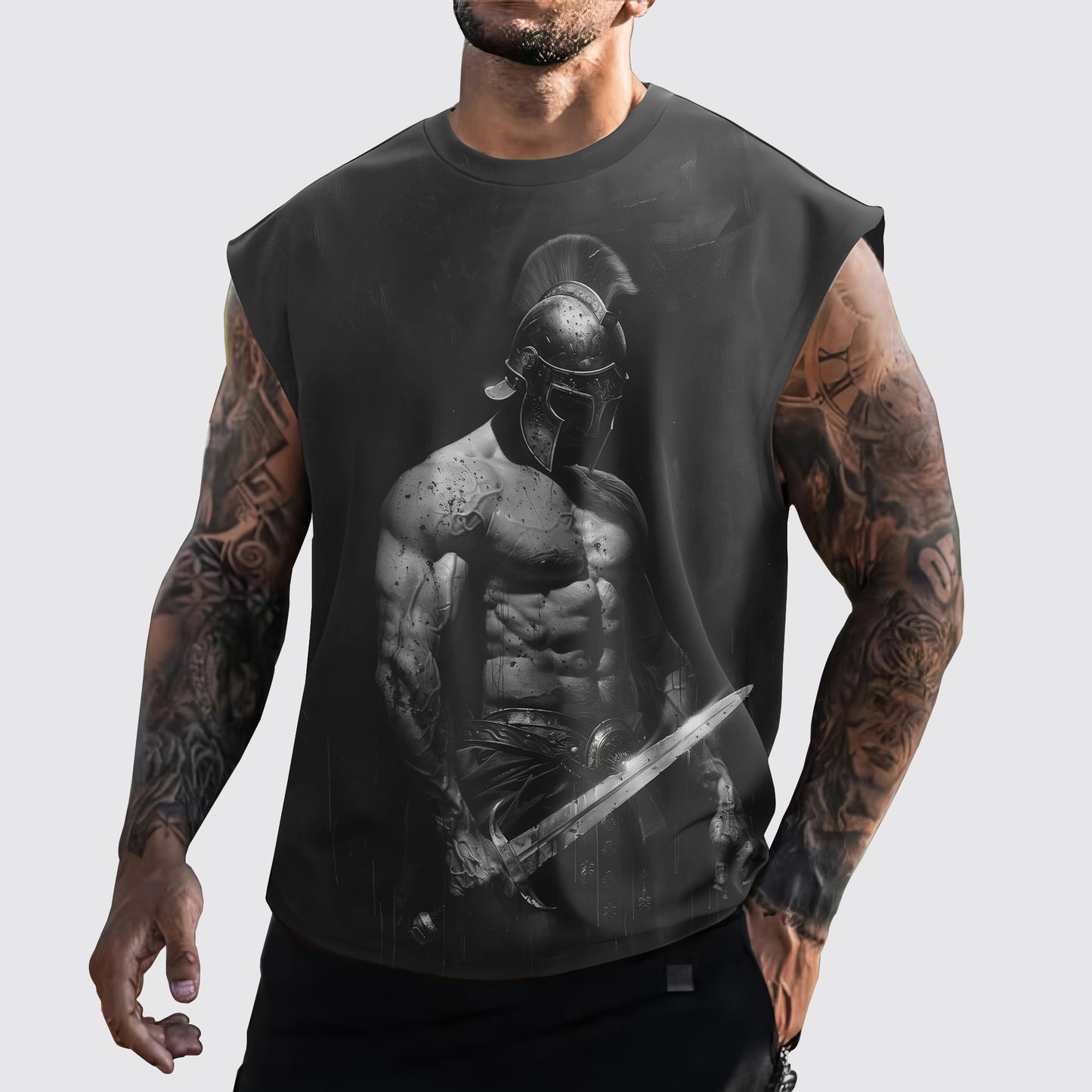 Warrior 3D Cut-Off Tank- AA05893