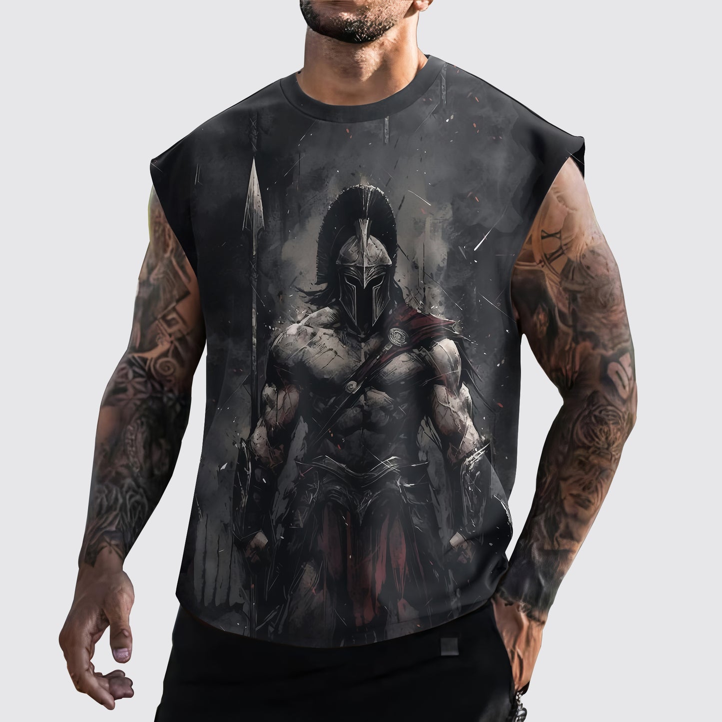 Warrior 3D Cut-Off Tank- AA05895