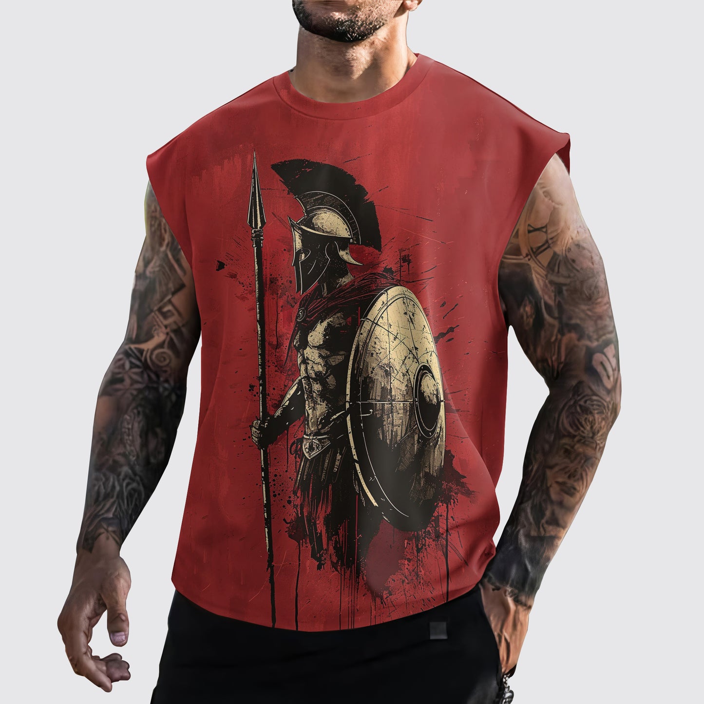 Warrior 3D Cut-Off Tank- AA05897