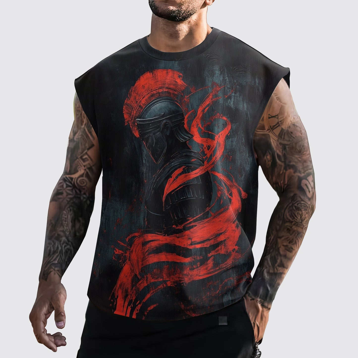 Warrior 3D Cut-Off Tank- AA05903