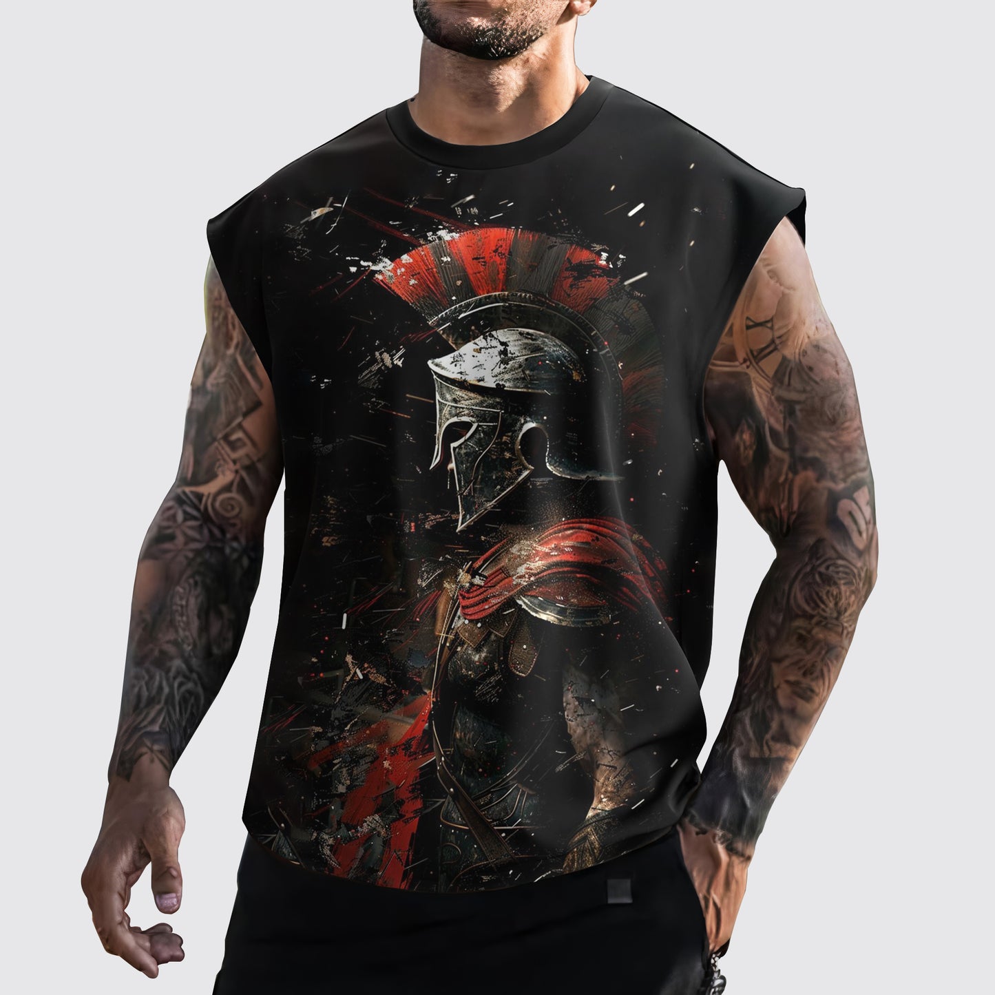Warrior 3D Cut-Off Tank- AA05904