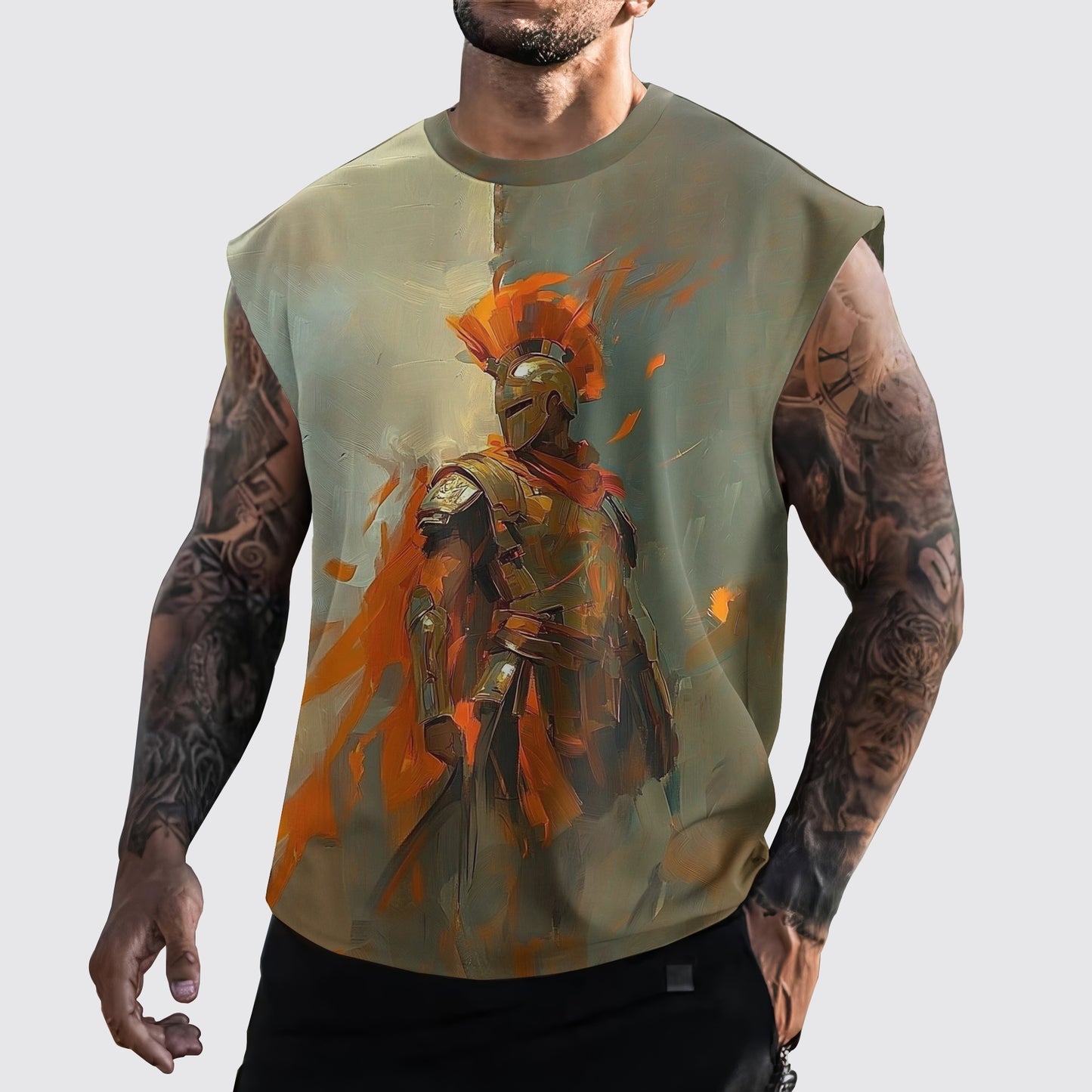 Warrior 3D Cut-Off Tank- AA05907