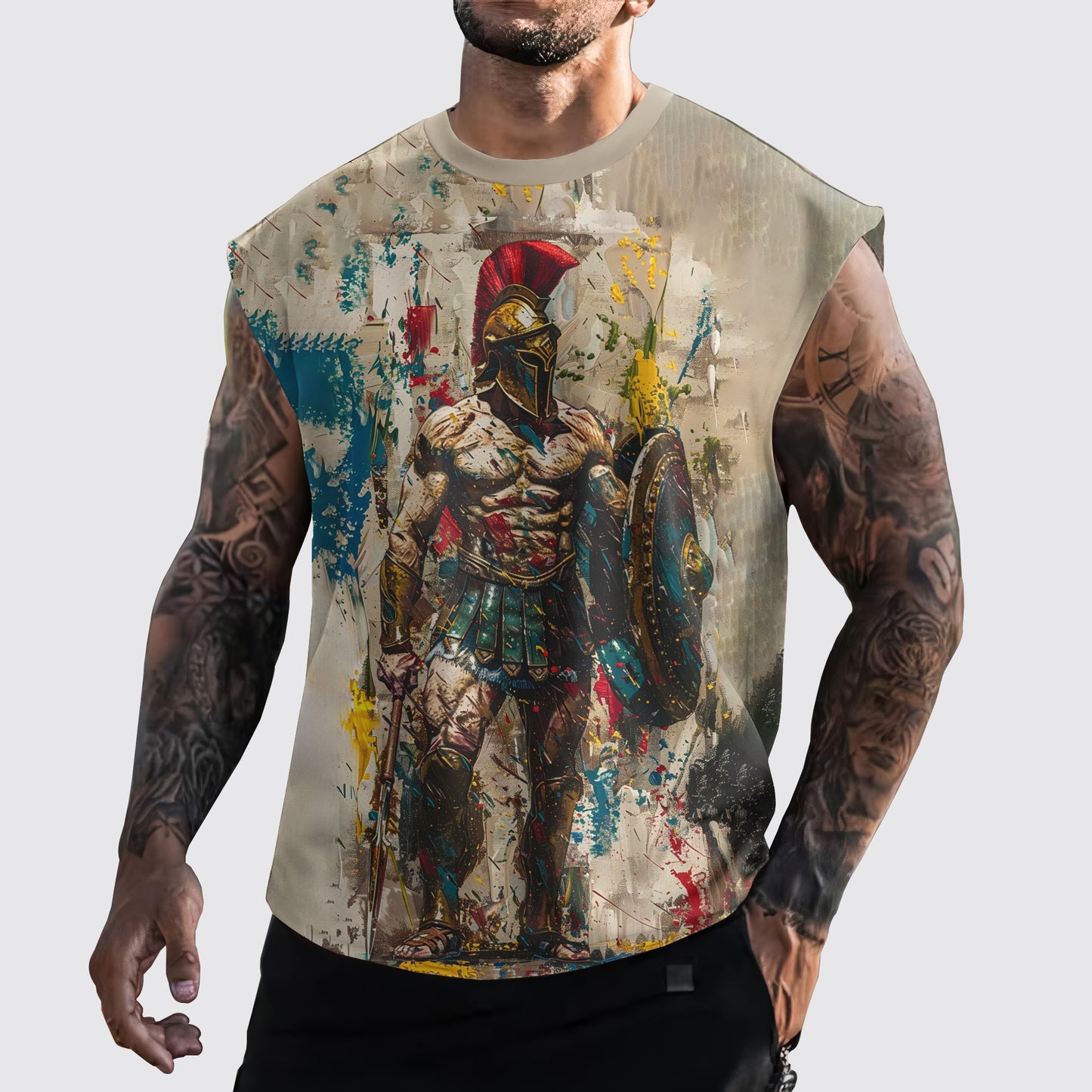 Warrior 3D Cut-Off Tank- AA05910