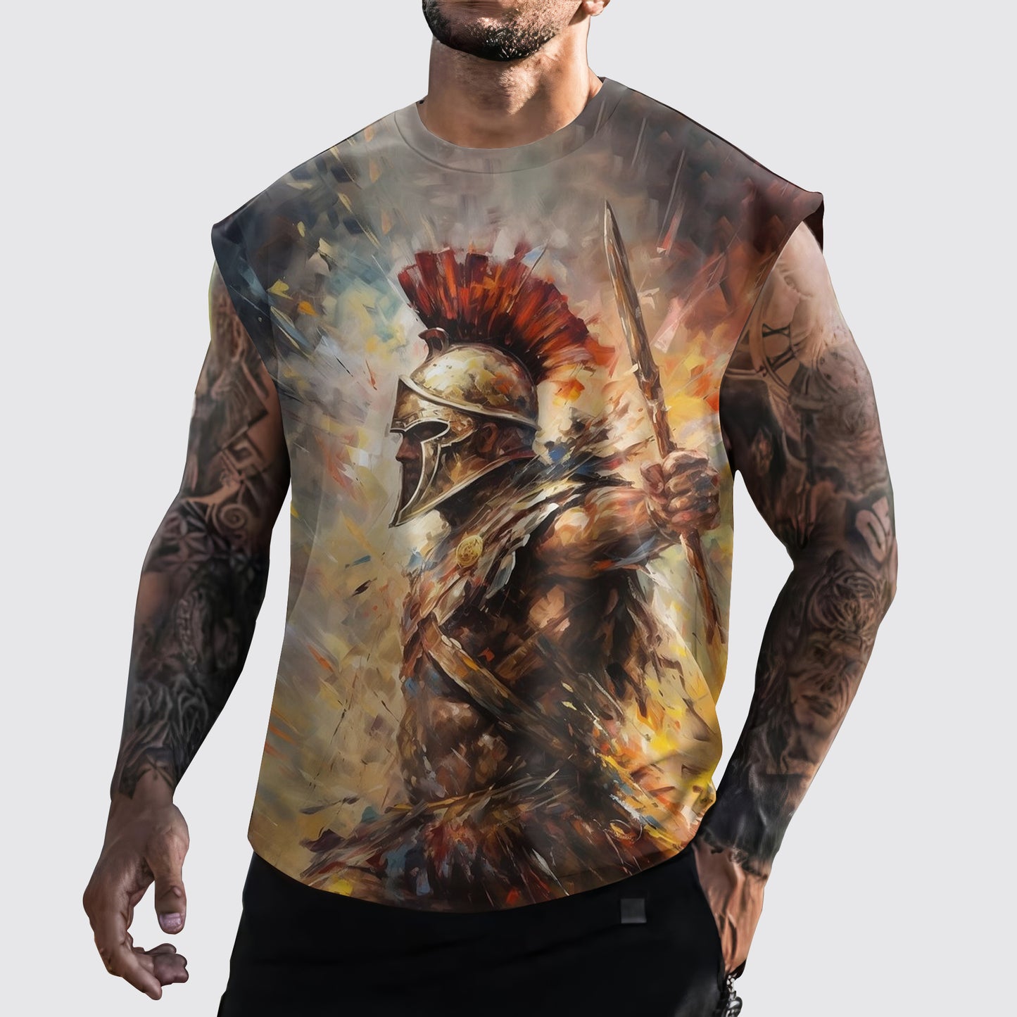 Warrior 3D Cut-Off Tank- AA05911