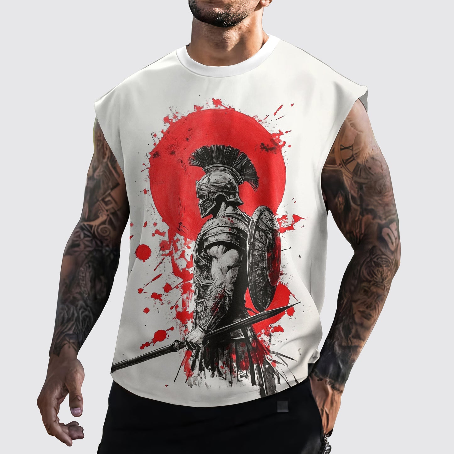 Warrior 3D Cut-Off Tank- AA05913