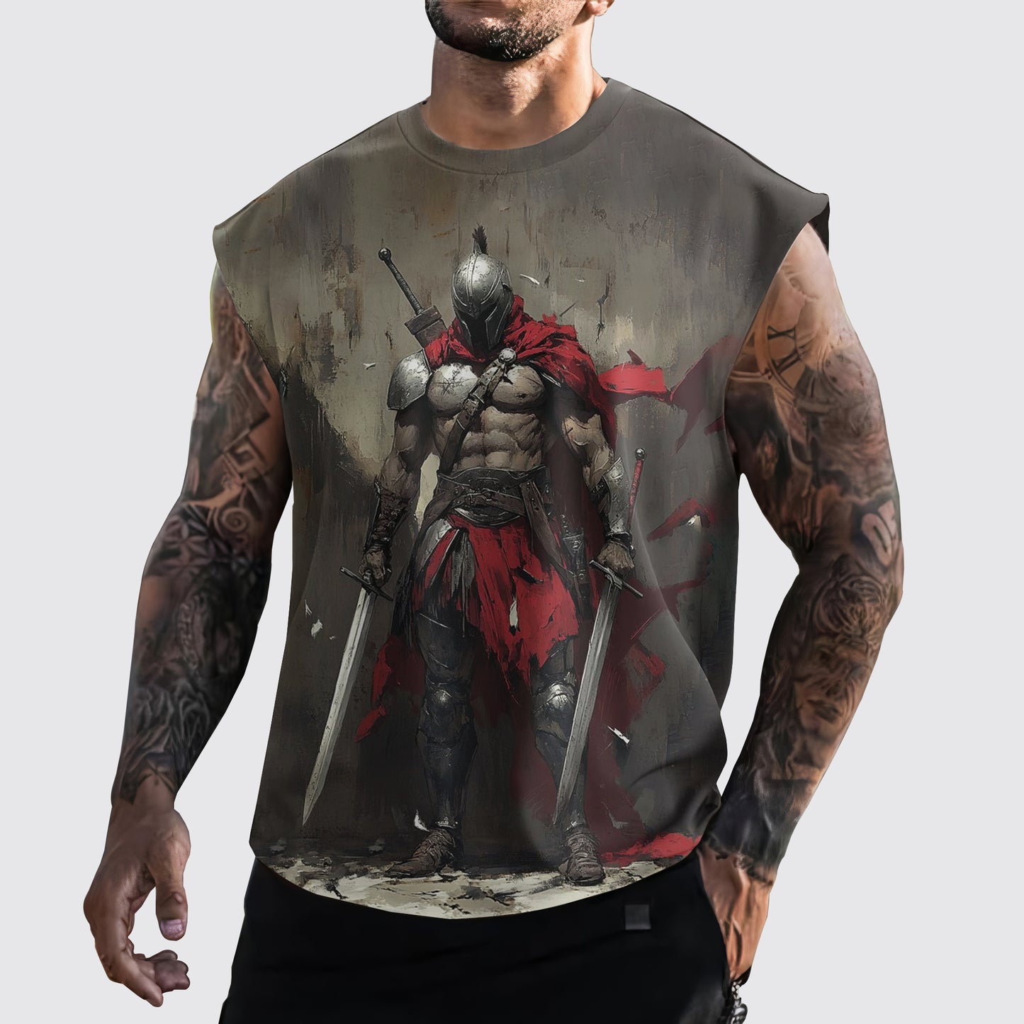 Warrior 3D Cut-Off Tank- AA05914