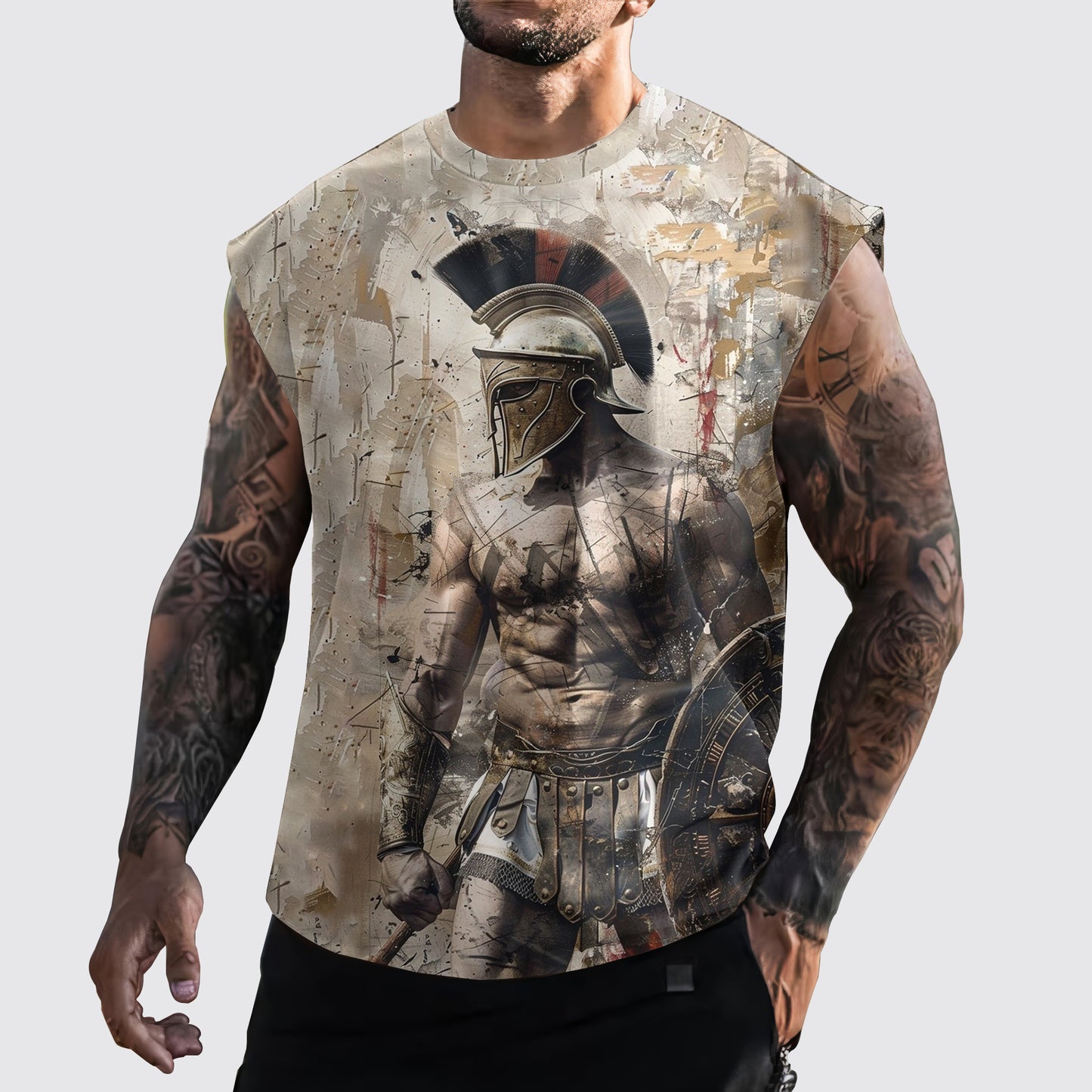 Warrior 3D Cut-Off Tank- AA05915