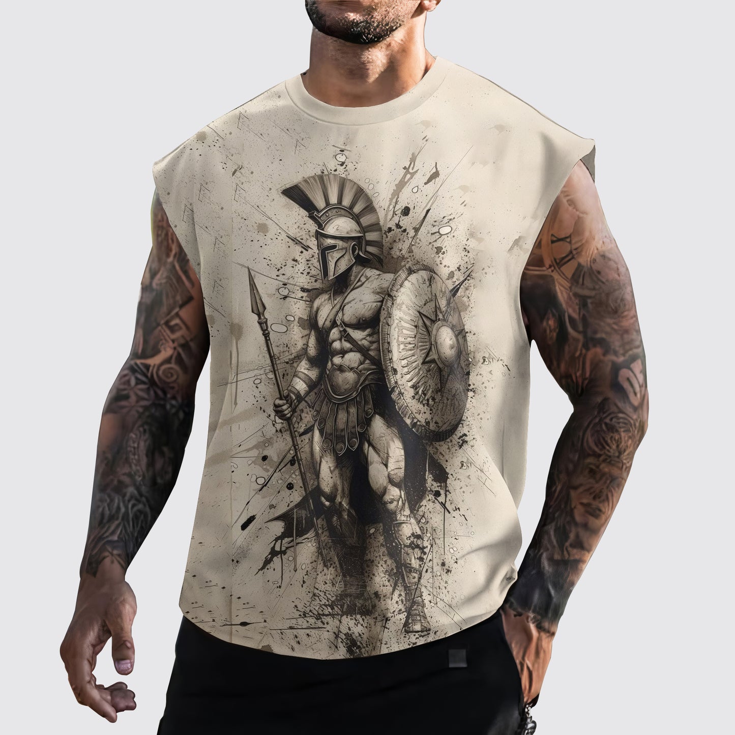 Warrior 3D Cut-Off Tank- AA05916