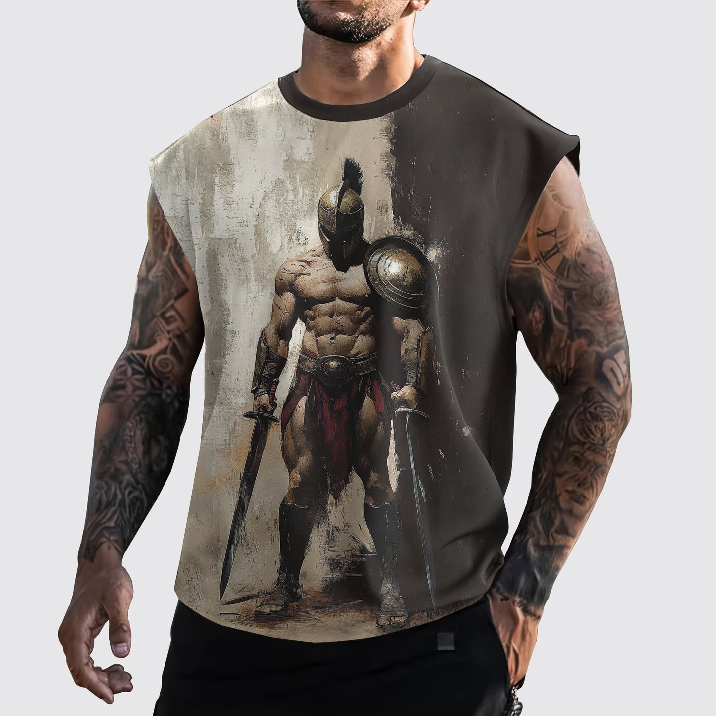 Warrior 3D Cut-Off Tank- AA05917