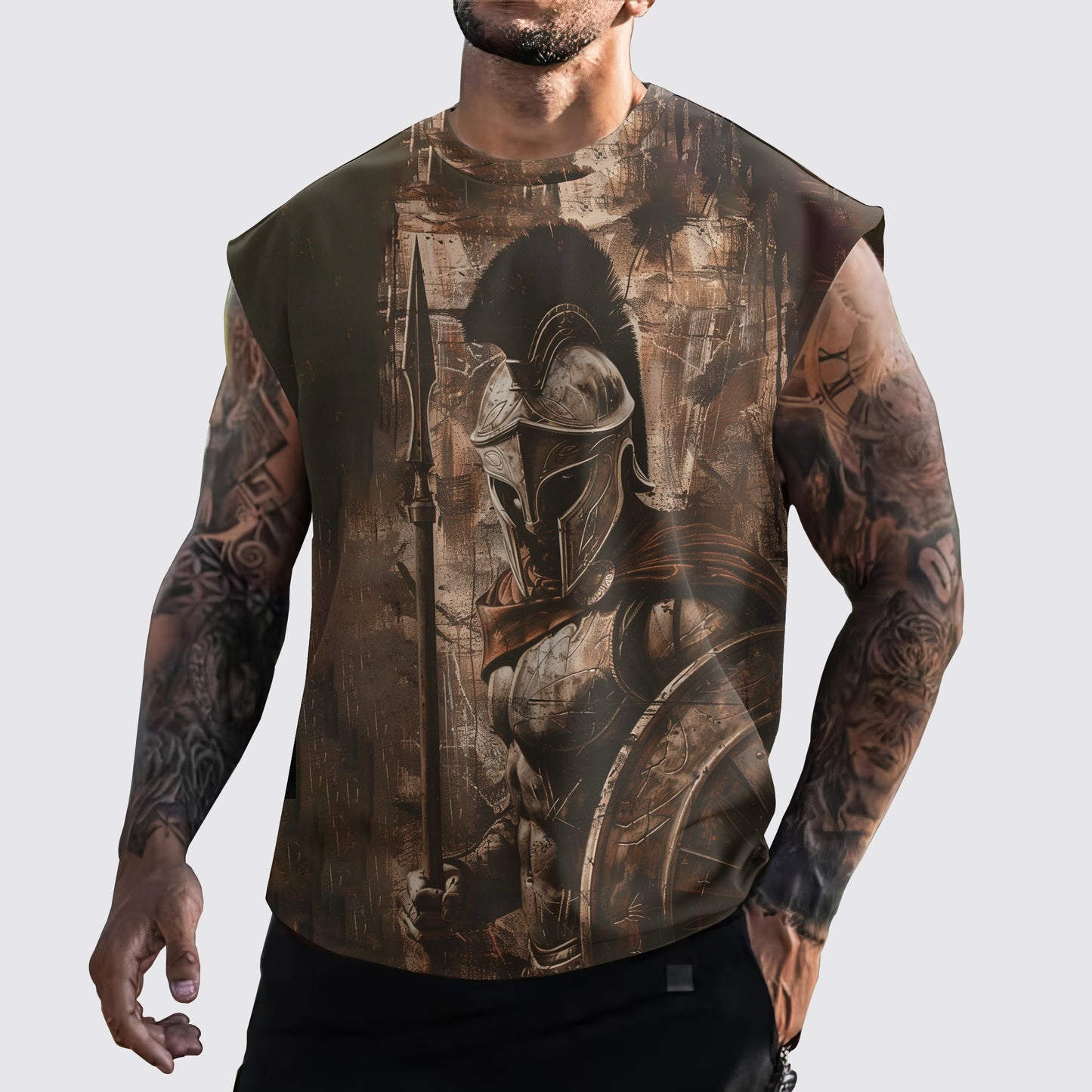 Warrior 3D Cut-Off Tank- AA05918