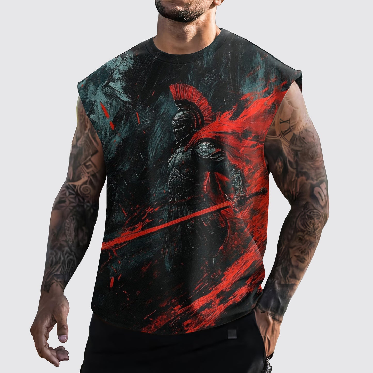 Warrior 3D Cut-Off Tank- AA05921