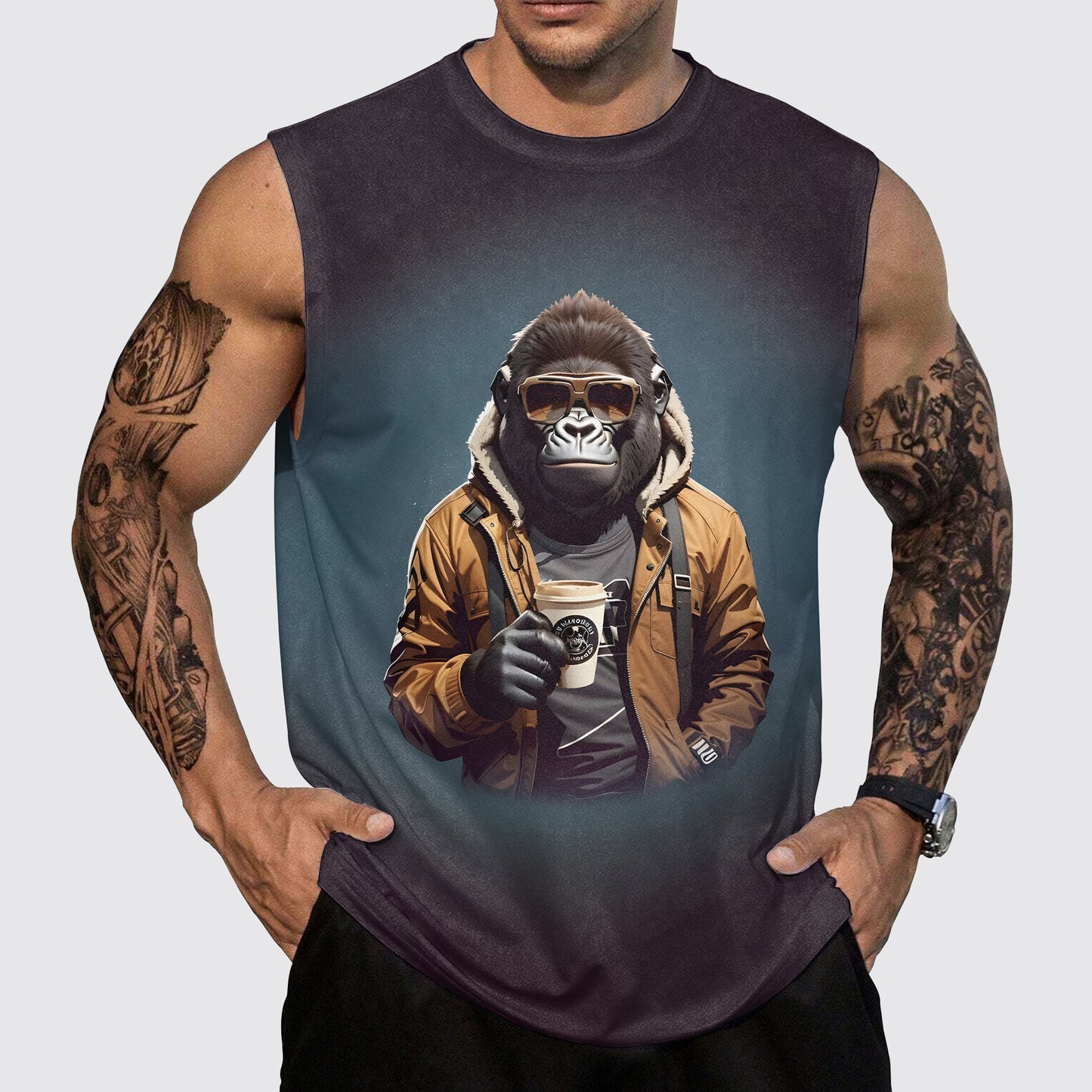 Savage Power Series Round Neck Tank Top- AA06061