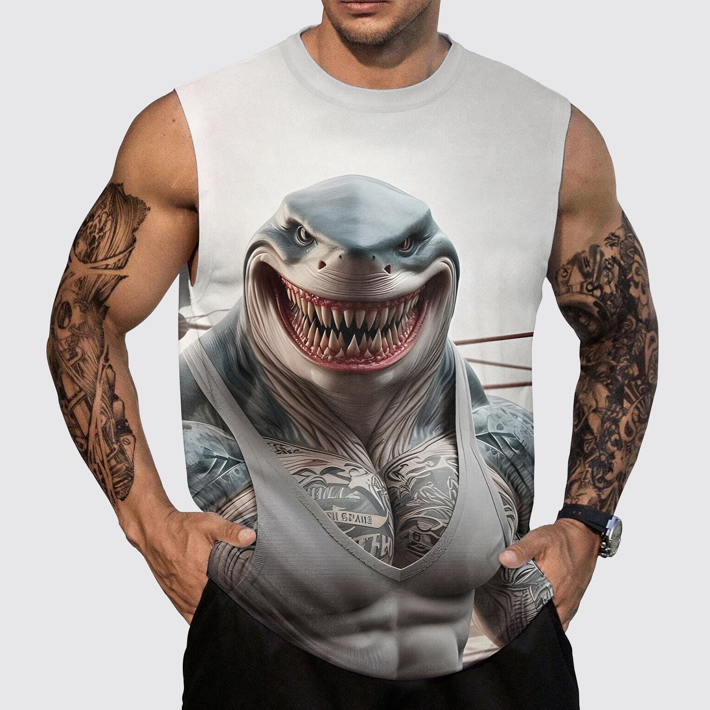 Savage Power Series Round Neck Tank Top- AA06065