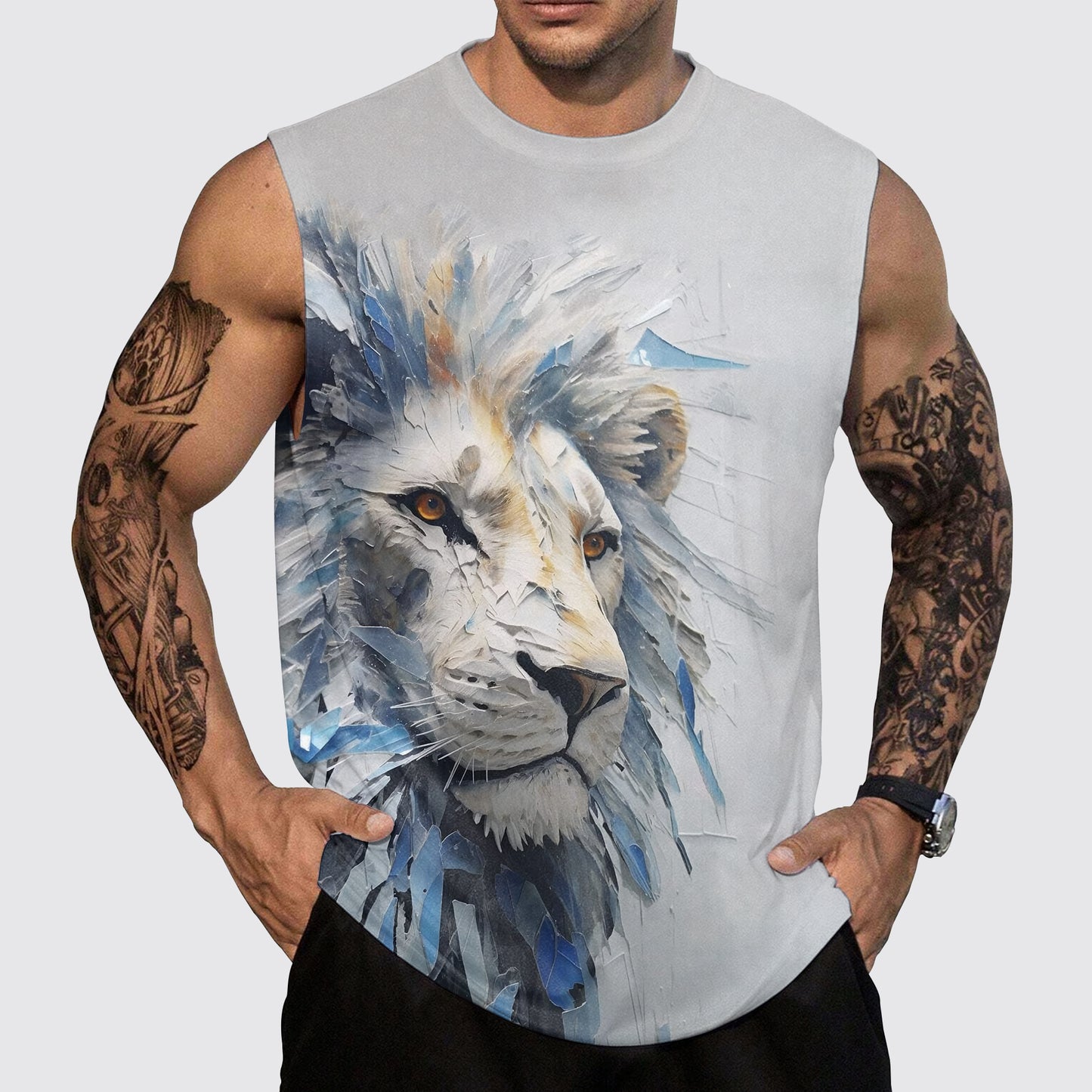 Savage Power Series Round Neck Tank Top- AA06069