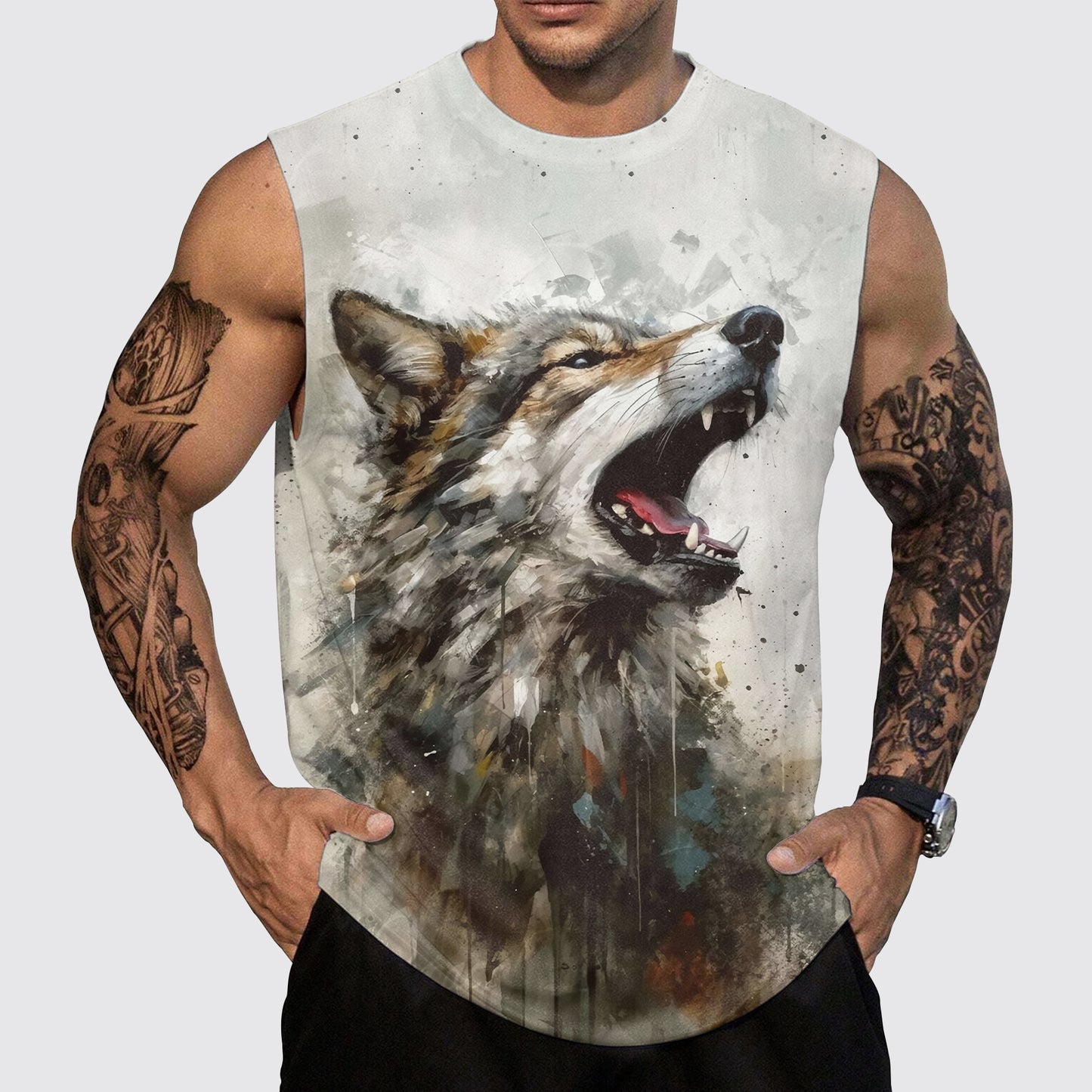 Savage Power Series Round Neck Tank Top- AA06071