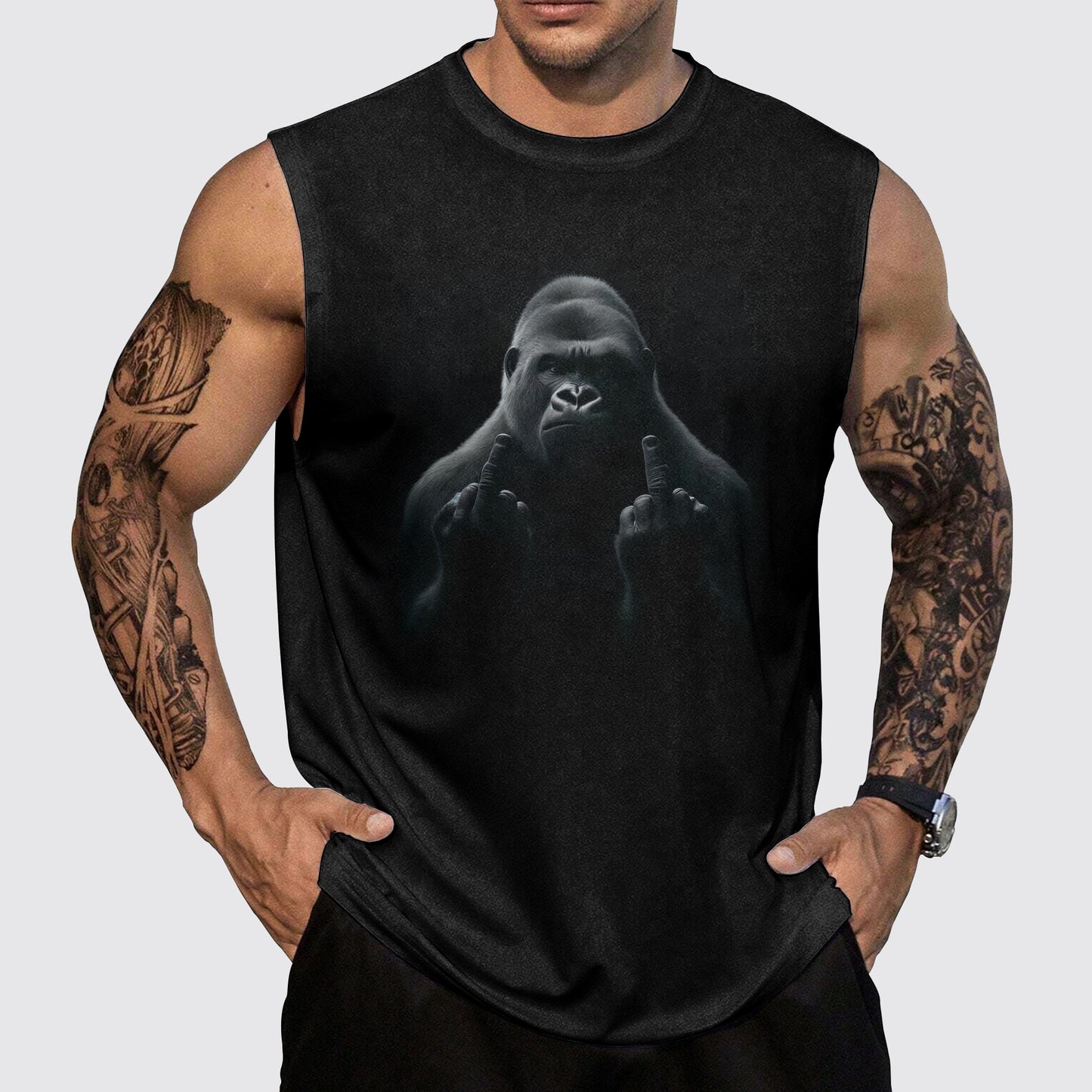 Savage Power Series Round Neck Tank Top- AA06076