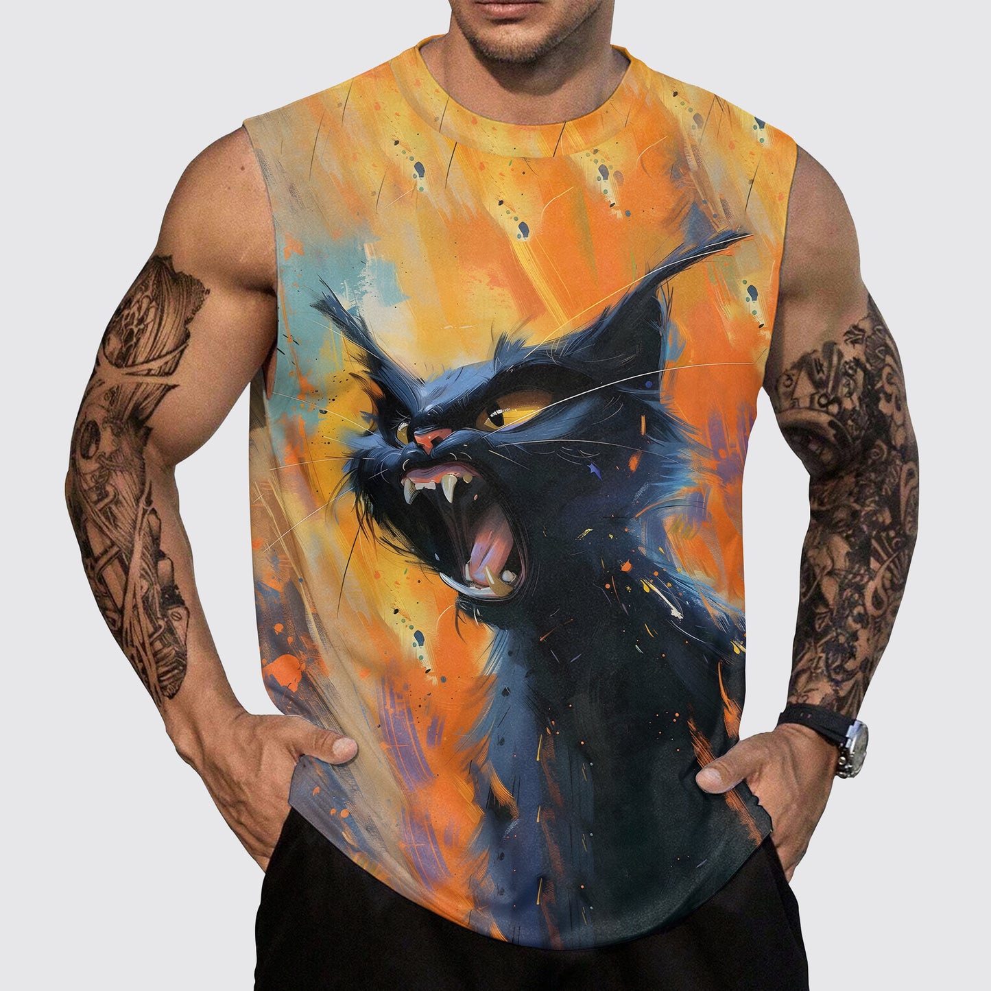 Savage Power Series Round Neck Tank Top- AA06078