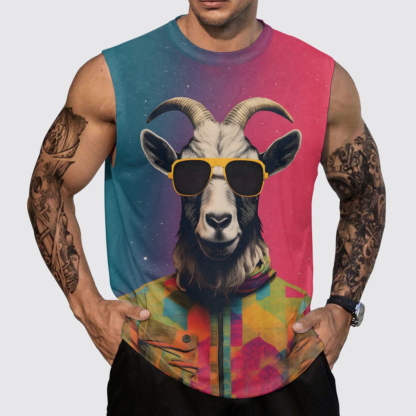 Savage Power Series Round Neck Tank Top- AA06082