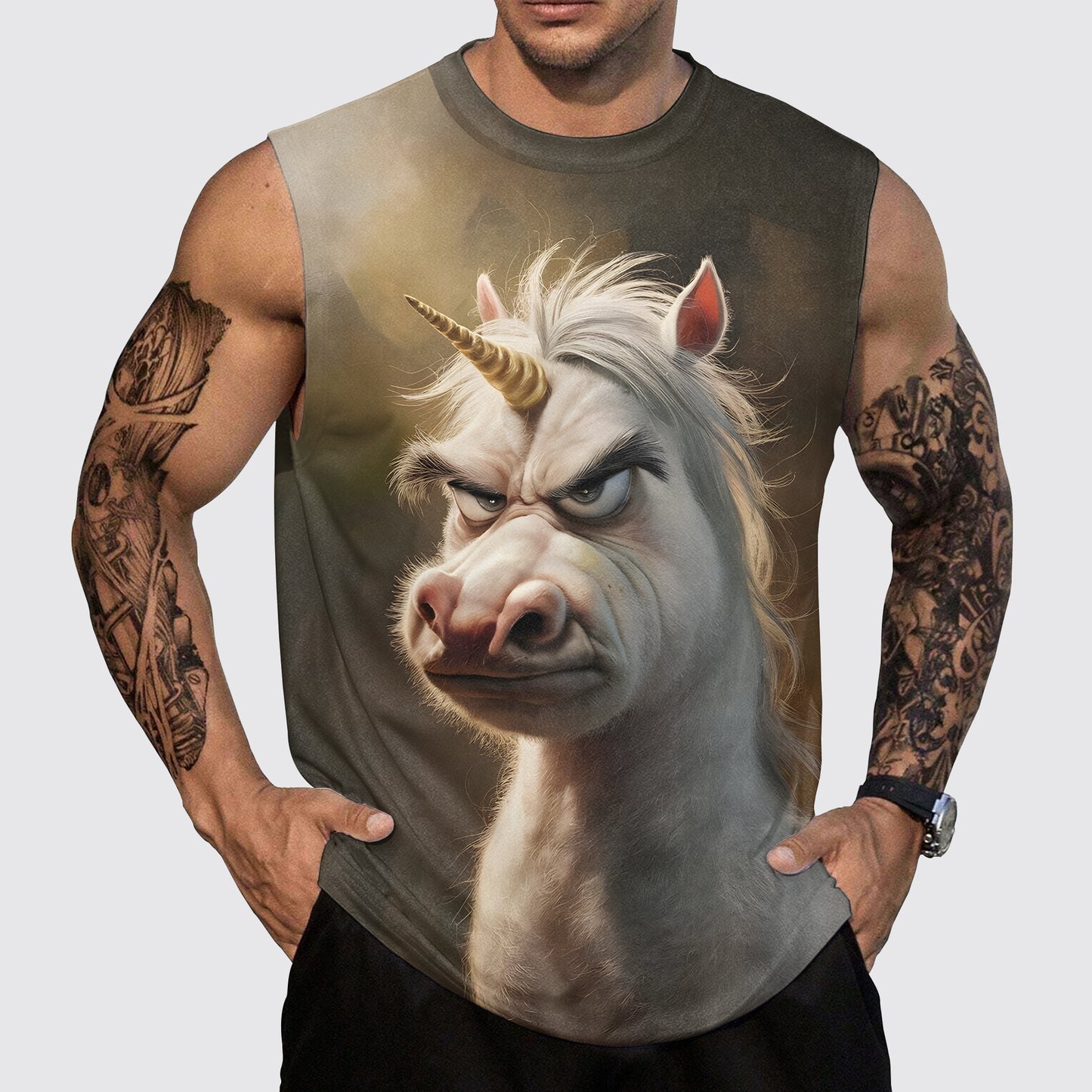 Savage Power Series Round Neck Tank Top- AA06085