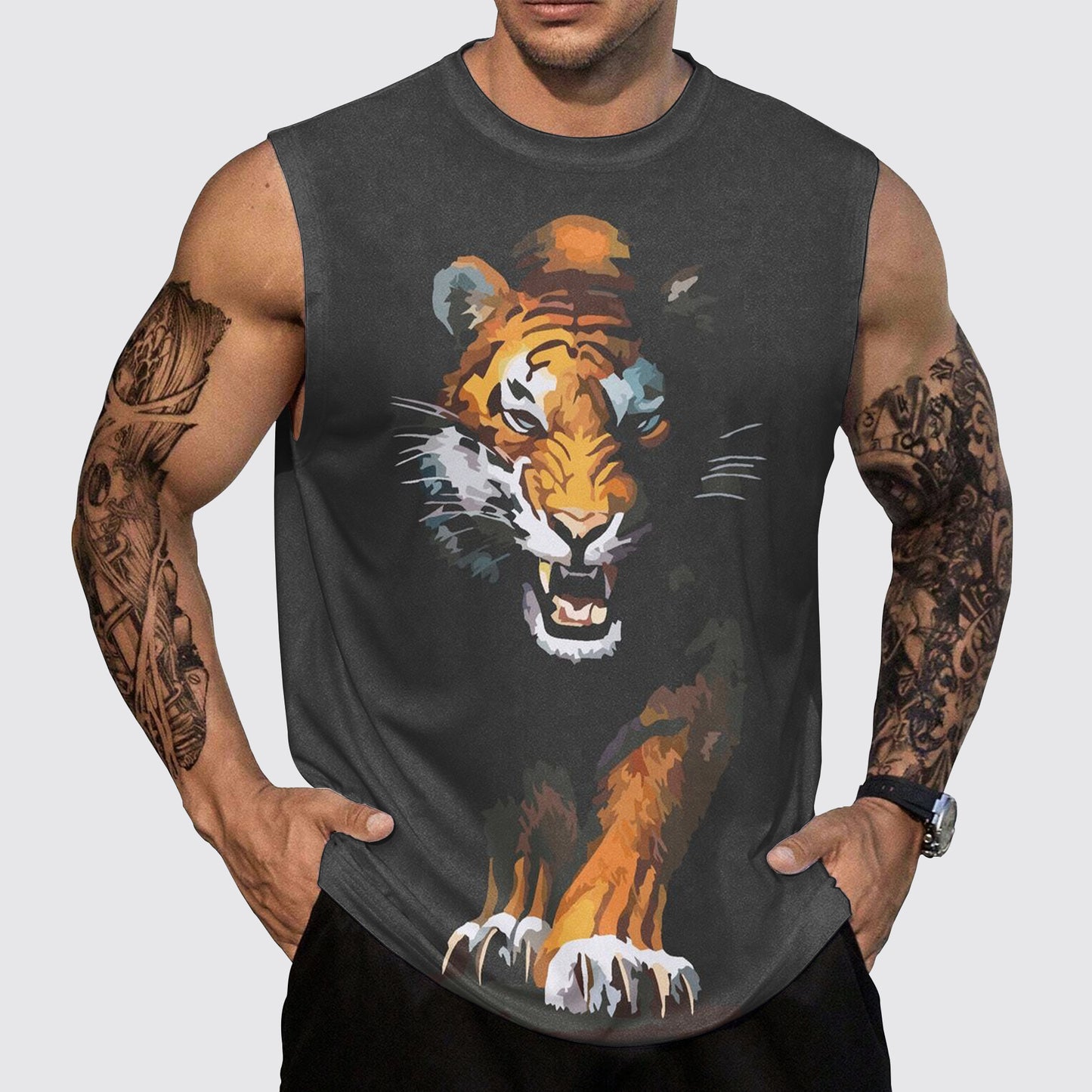 Savage Power Series Round Neck Tank Top- AA06087