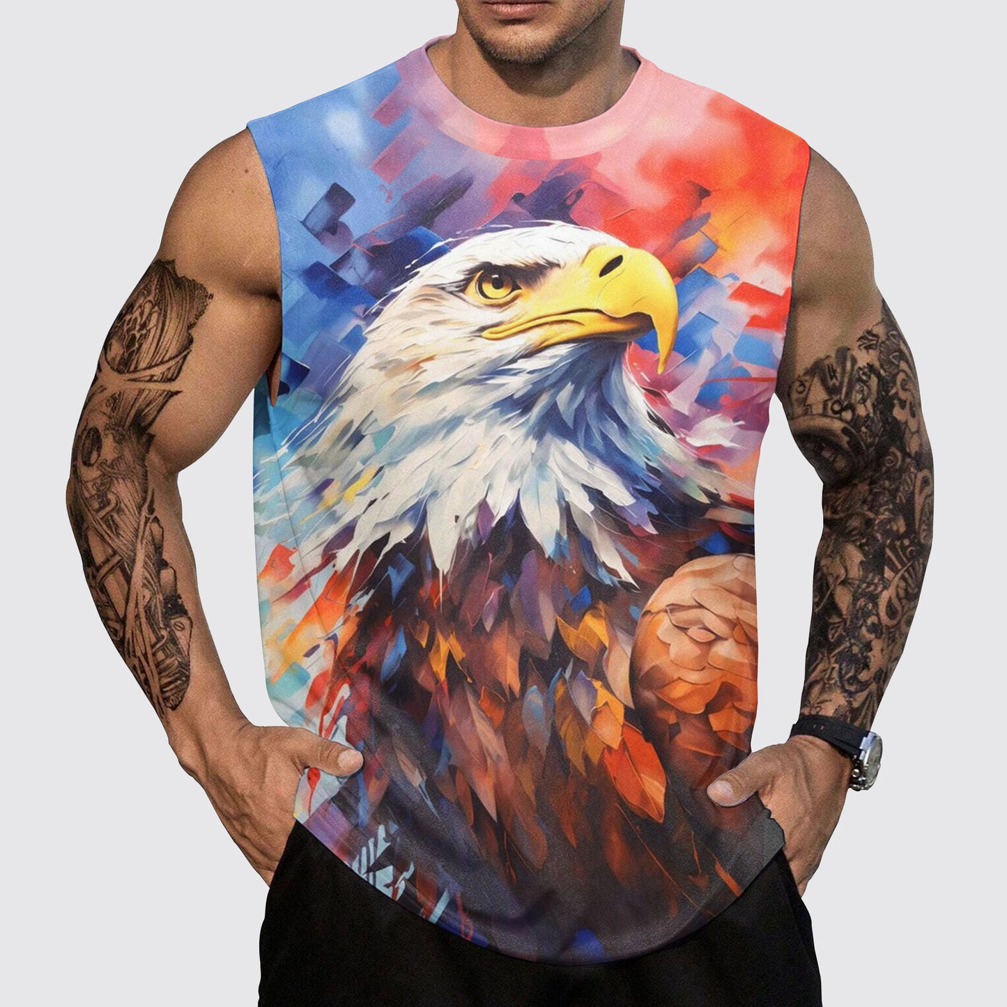 Savage Power Series Round Neck Tank Top- AA06090