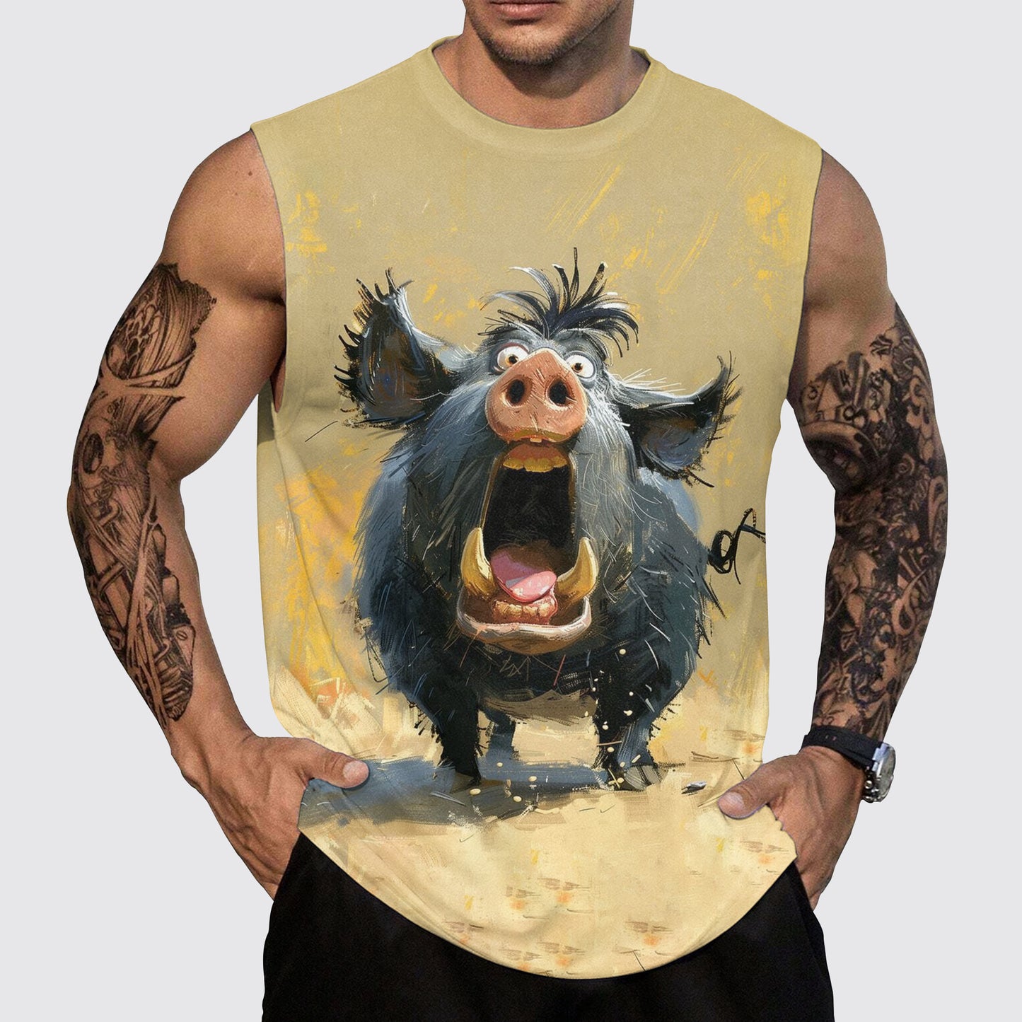 Savage Power Series Round Neck Tank Top- AA06092