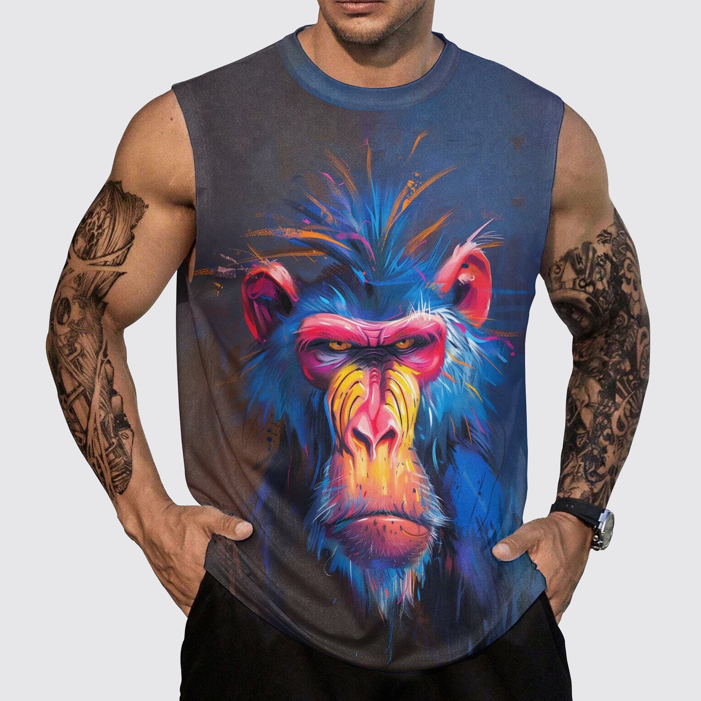 Savage Power Series Round Neck Tank Top- AA06093