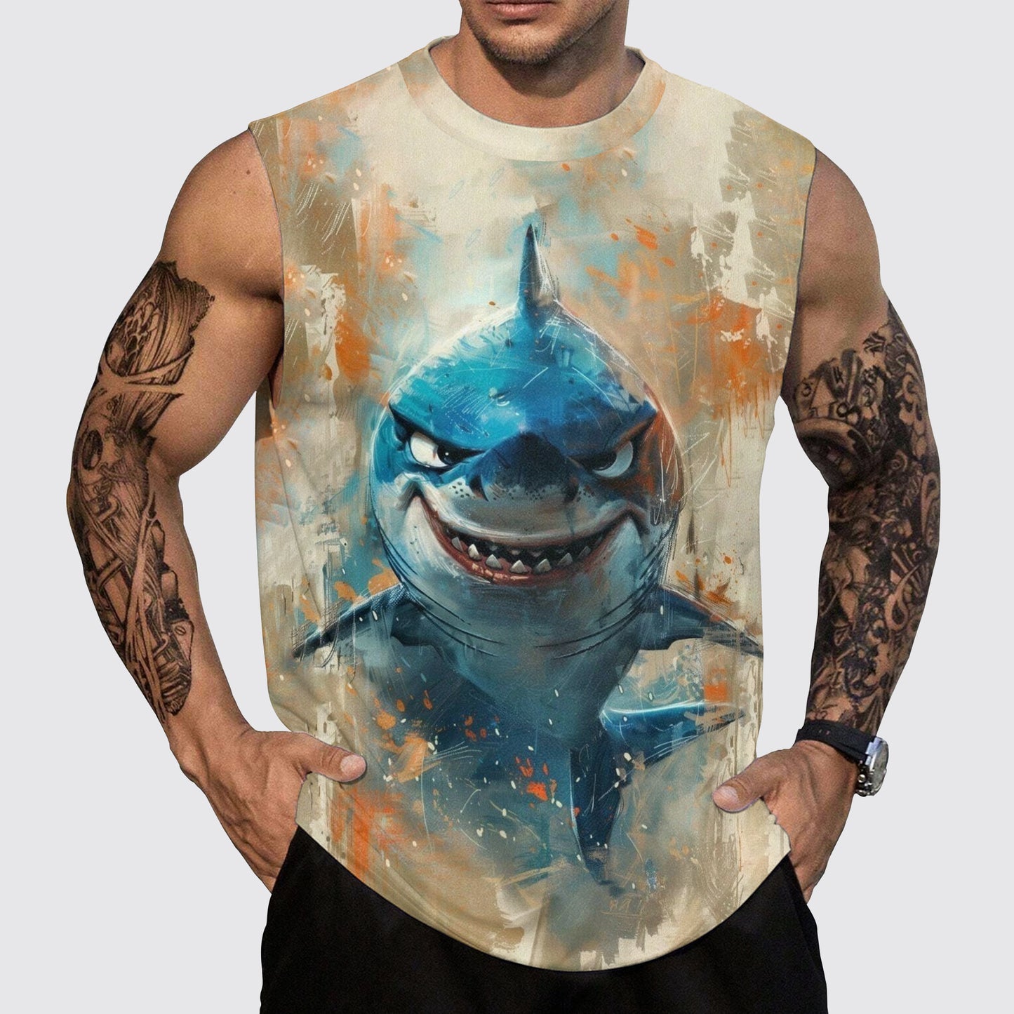 Savage Power Series Round Neck Tank Top- AA06098