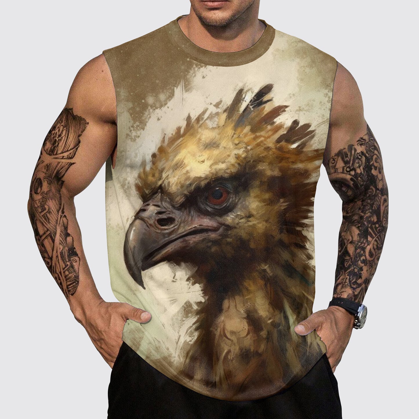 Savage Power Series Round Neck Tank Top- AA06104