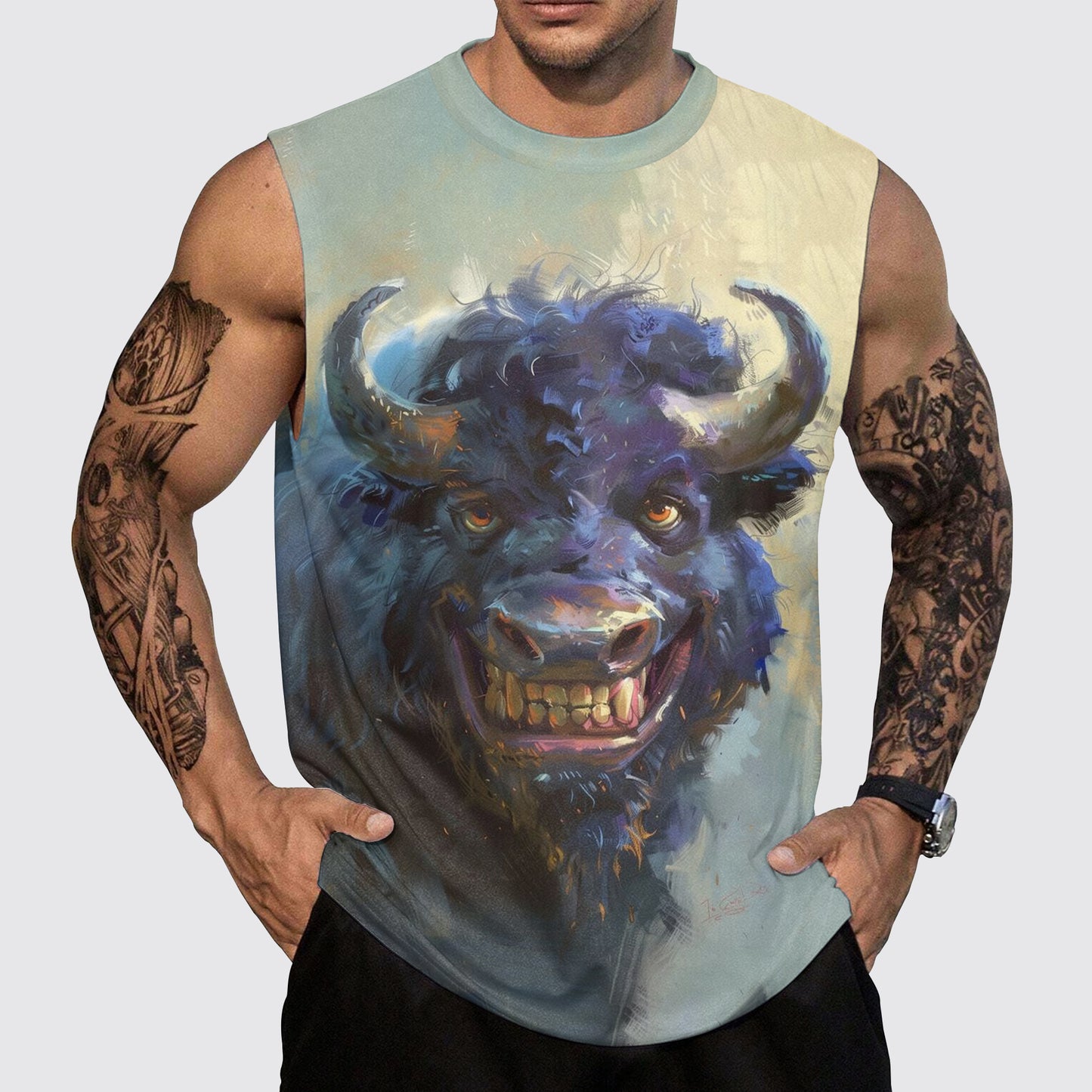 Savage Power Series Round Neck Tank Top- AA06105