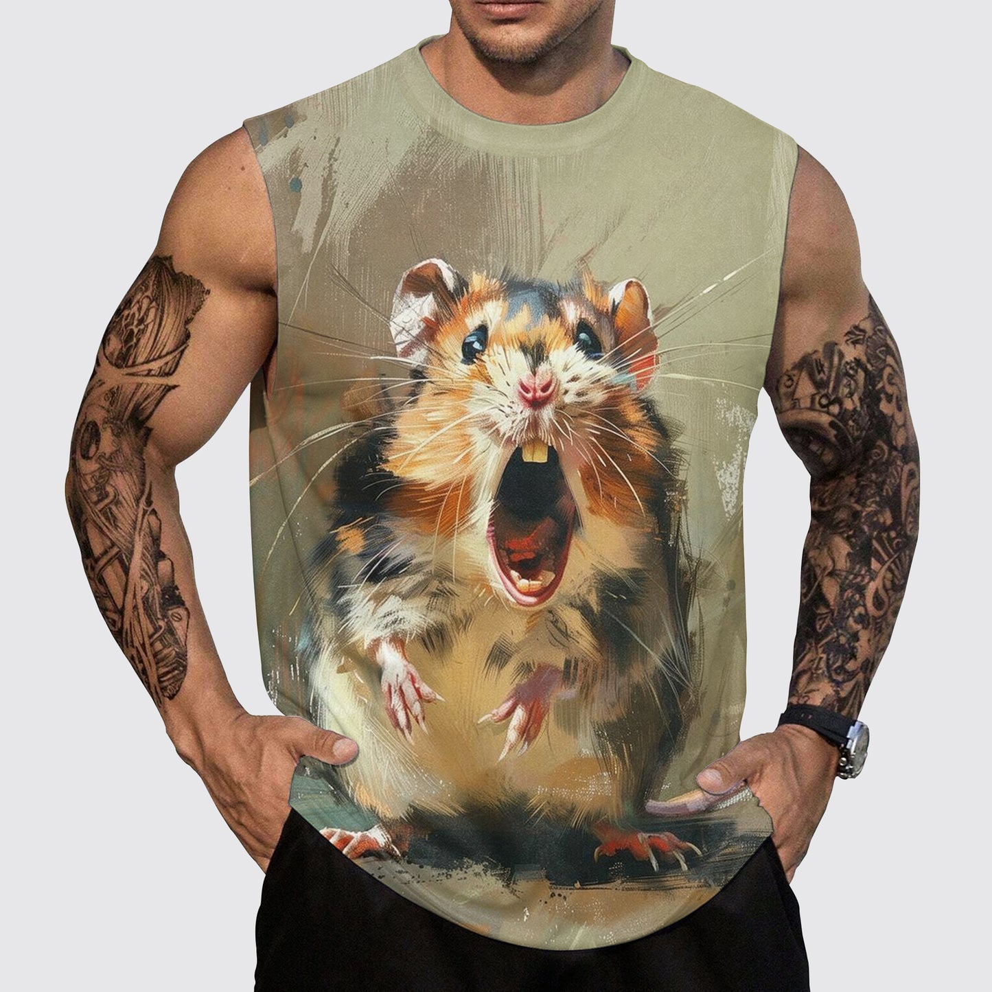 Savage Power Series Round Neck Tank Top- AA06111