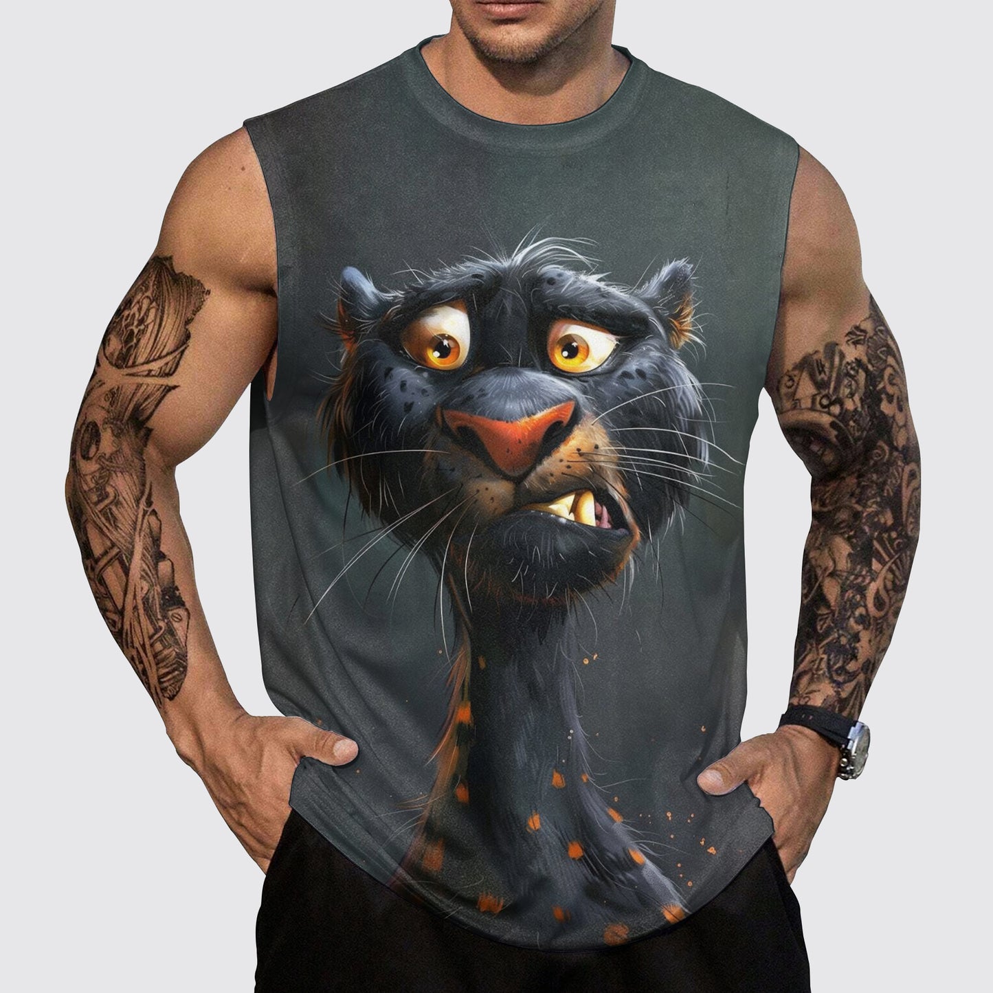 Savage Power Series Round Neck Tank Top- AA06114