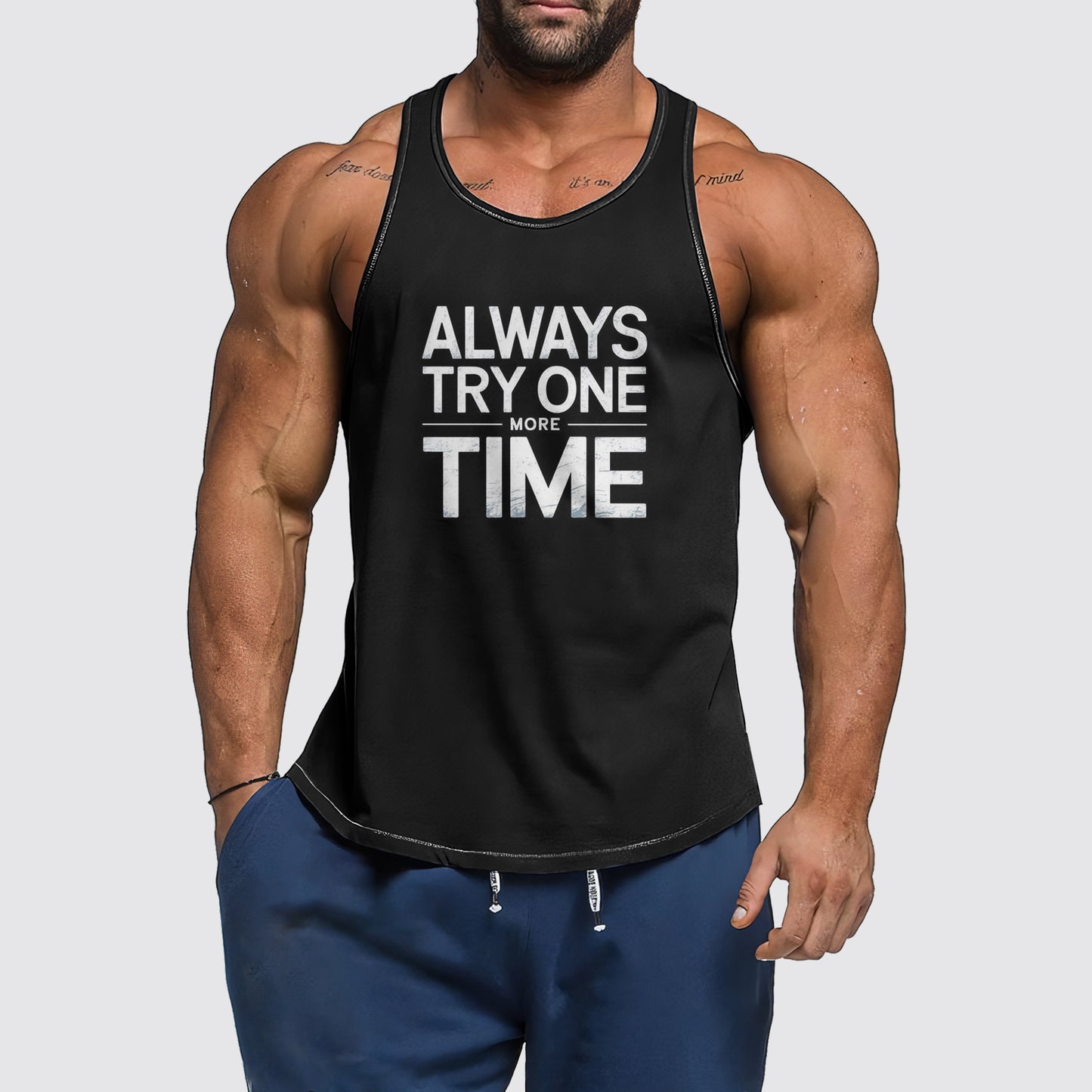 Ultimate Gym Tank Top for Men: Stay Cool and Comfy During Intense Workouts- AA06164