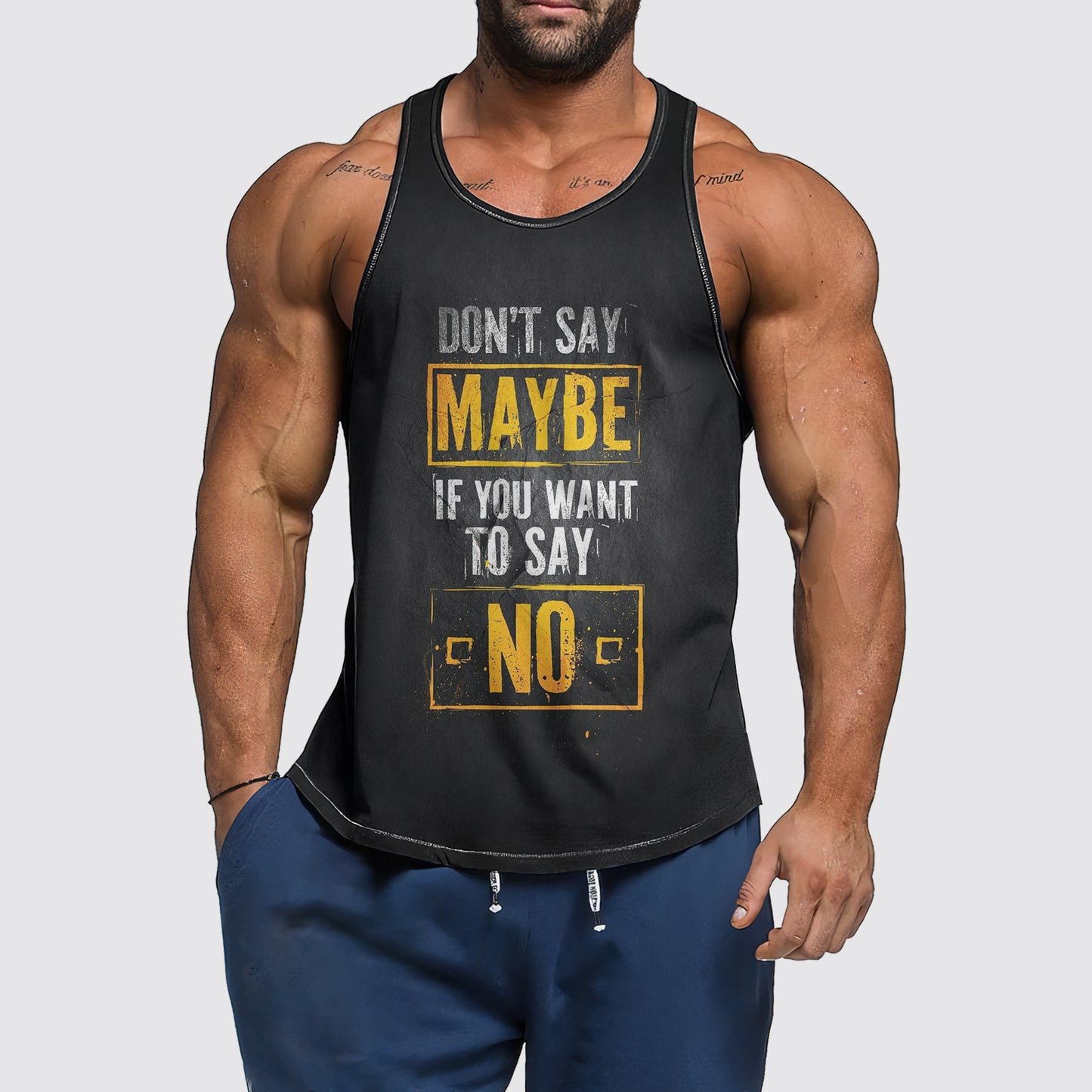 Ultimate Gym Tank Top for Men: Stay Cool and Comfy During Intense Workouts- AA06170