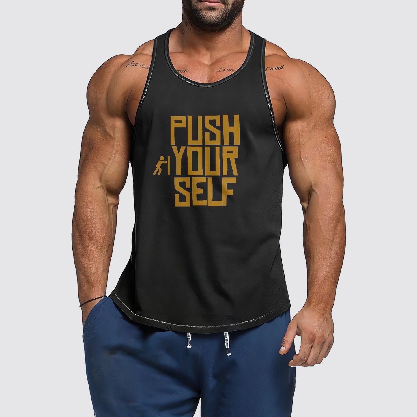 Ultimate Gym Tank Top for Men: Stay Cool and Comfy During Intense Workouts- AA06171
