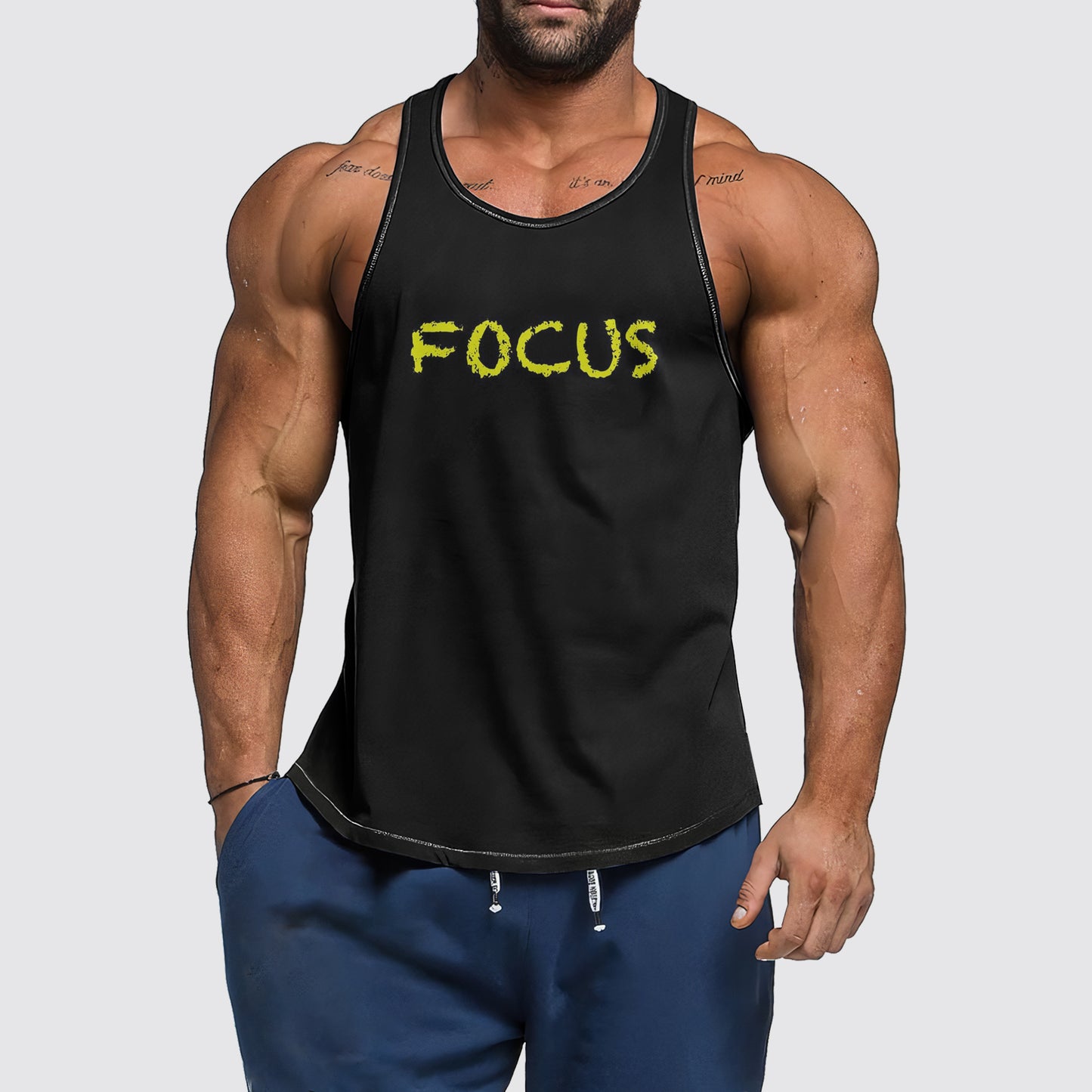 Ultimate Gym Tank Top for Men: Stay Cool and Comfy During Intense Workouts- AA06173