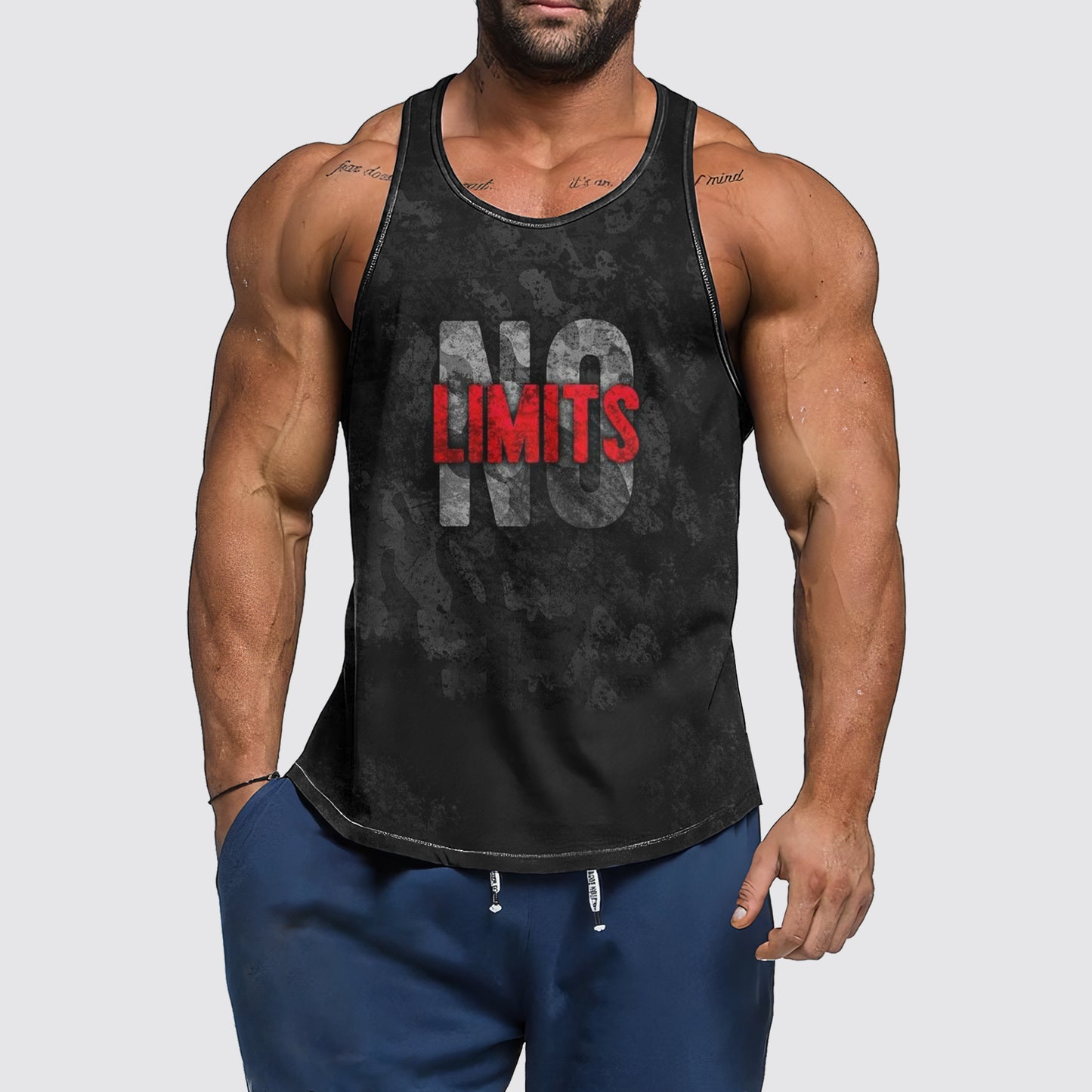 Ultimate Gym Tank Top for Men: Stay Cool and Comfy During Intense Workouts- AA06175