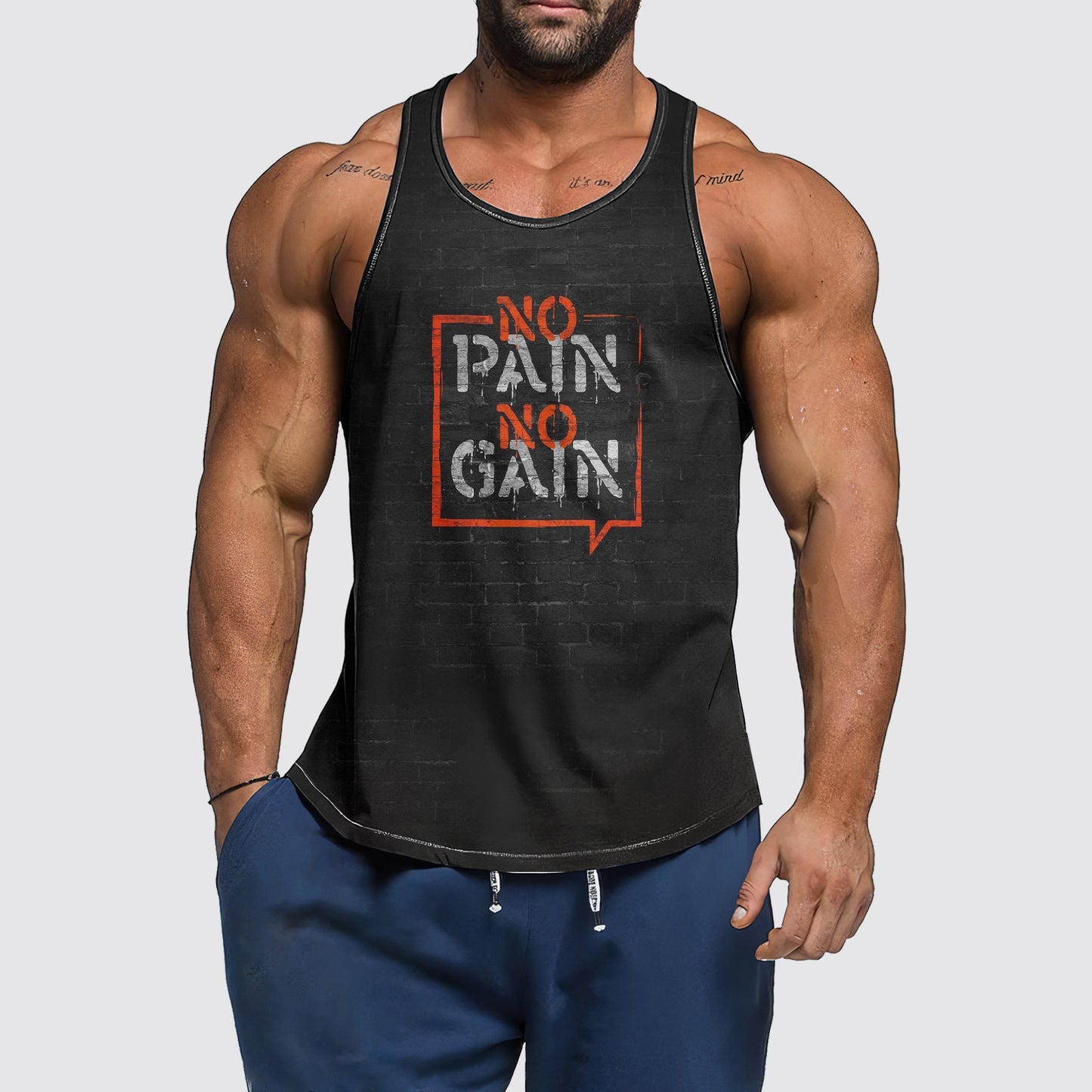 Ultimate Gym Tank Top for Men: Stay Cool and Comfy During Intense Workouts- AA06177