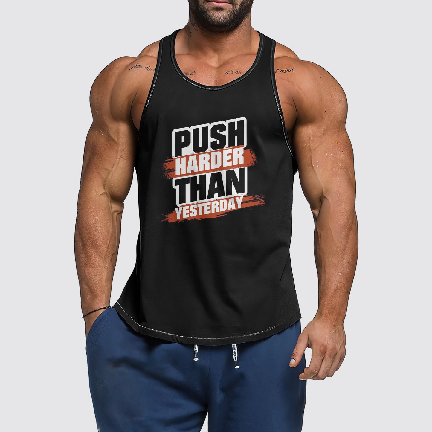 Ultimate Gym Tank Top for Men: Stay Cool and Comfy During Intense Workouts- AA06180
