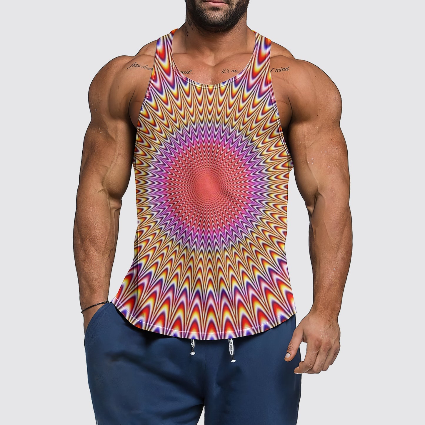 Optical Illusion Tank Top- AA06306