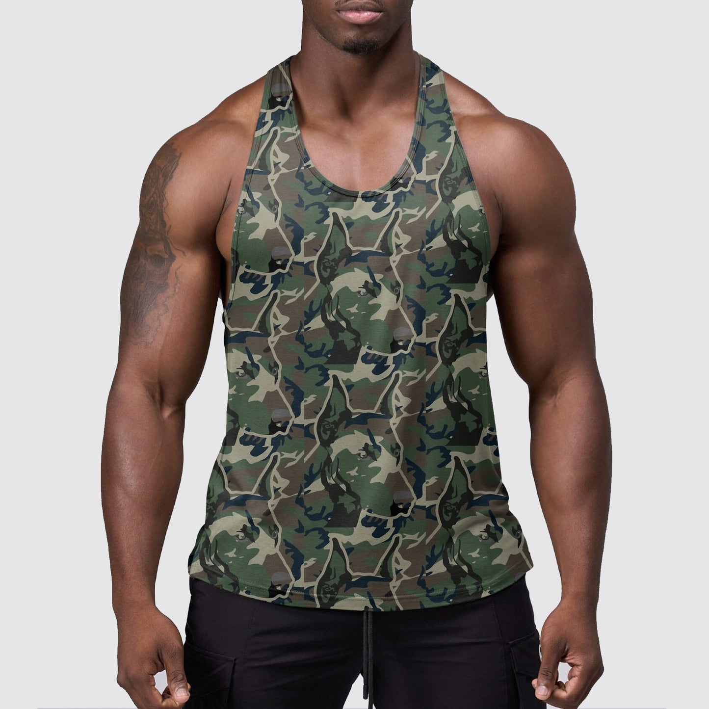StealthFlex Camo Tank Top- Performance Fit for Bodybuilders- AA06356