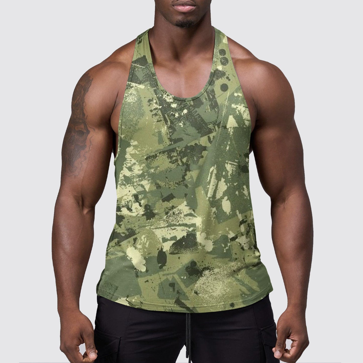 StealthFlex Camo Tank Top- Performance Fit for Bodybuilders- AA06359