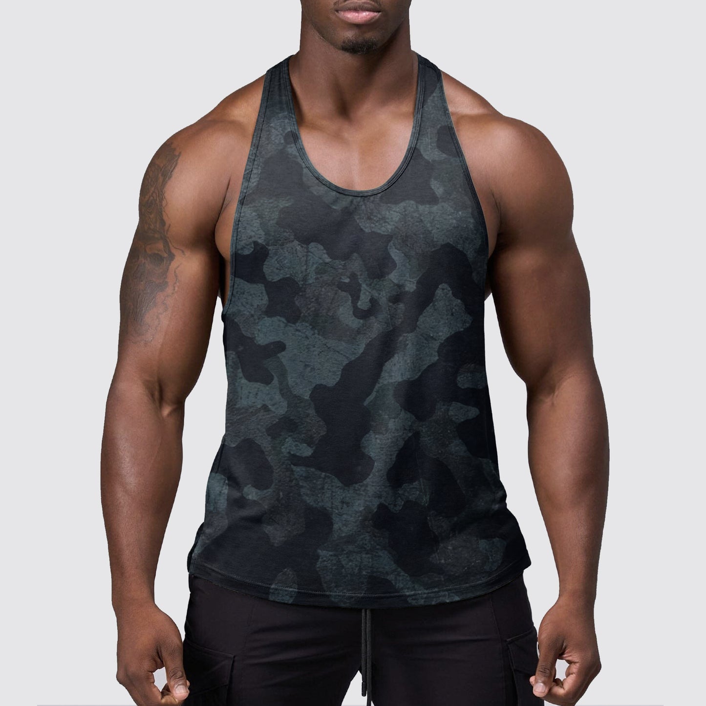 StealthFlex Camo Tank Top- Performance Fit for Bodybuilders- AA06367
