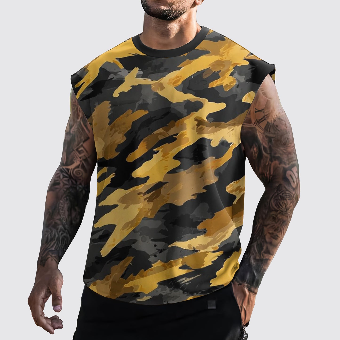 Urban Camo Cut-Off Tank- AA06432